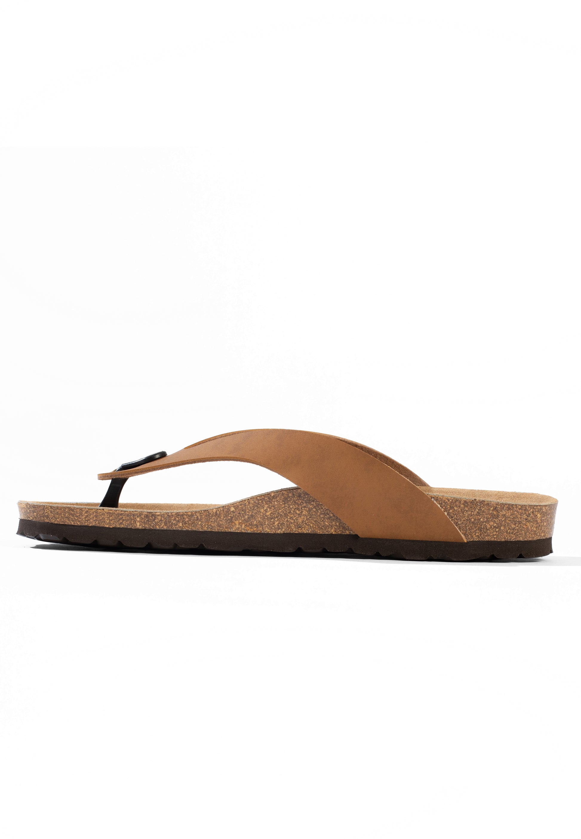 Sandales Leopoldos à entre-doigts Beige