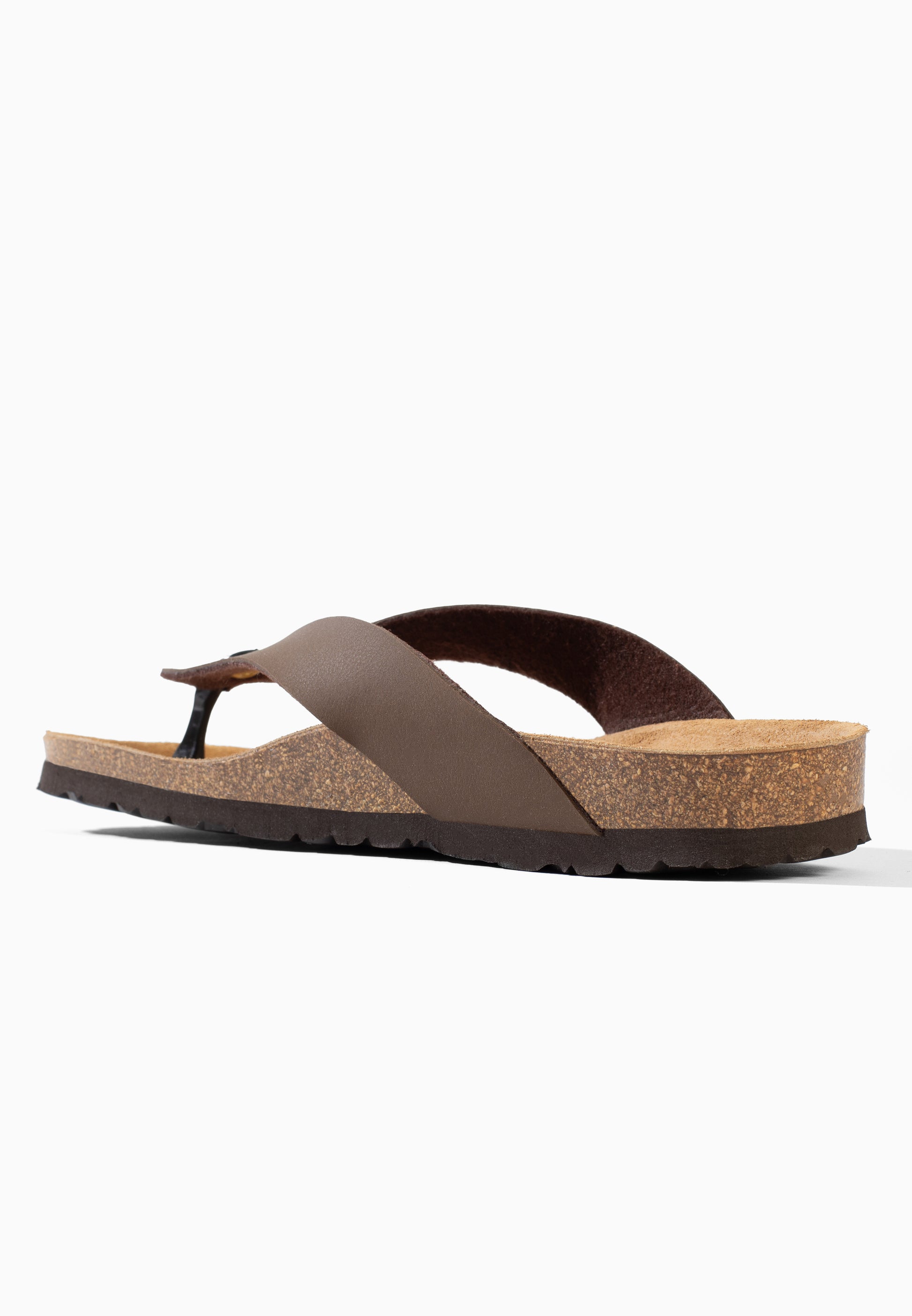 Sandales Leopoldos à entre-doigts Marron