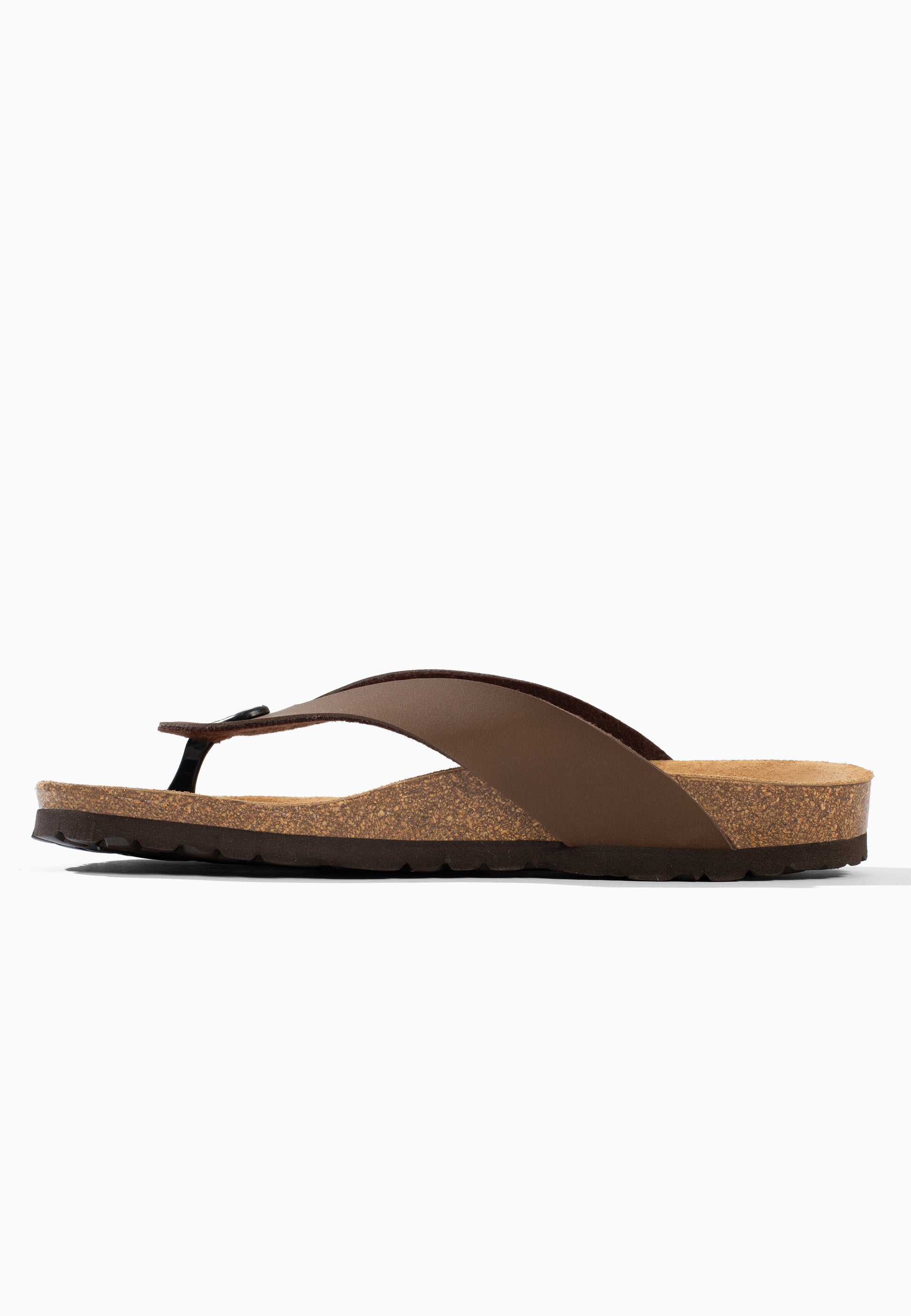 Sandales Leopoldos à entre-doigts Marron