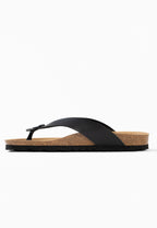 Sandales Leopoldos à entre-doigts Noir