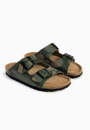 2-Strap Bali Khaki Camouflage Sandals