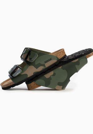 2-Strap Bali Khaki Camouflage Sandals