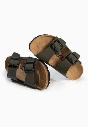 Bali Khaki 2-Strap Sandals