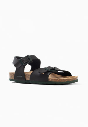 Tana Multi-Strap Black Sandals