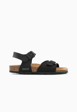 Tana Multi-Strap Black Sandals