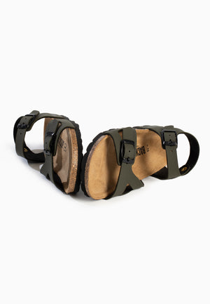 Tana Multi-Strap Sandals Khaki