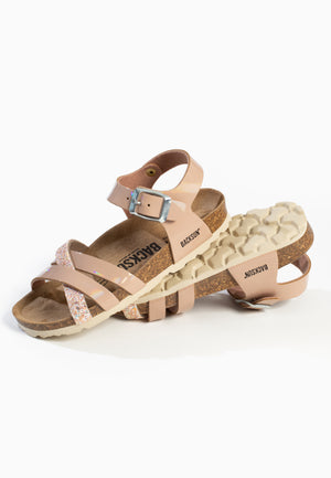 Viala Multi-Strap Nude Sandals