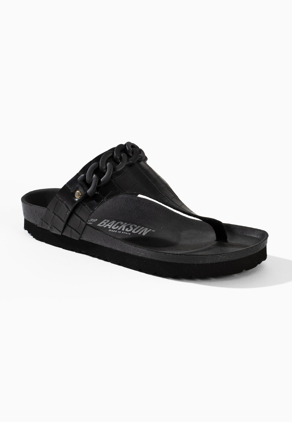 Sandales Carlita à entre-doigts Noir