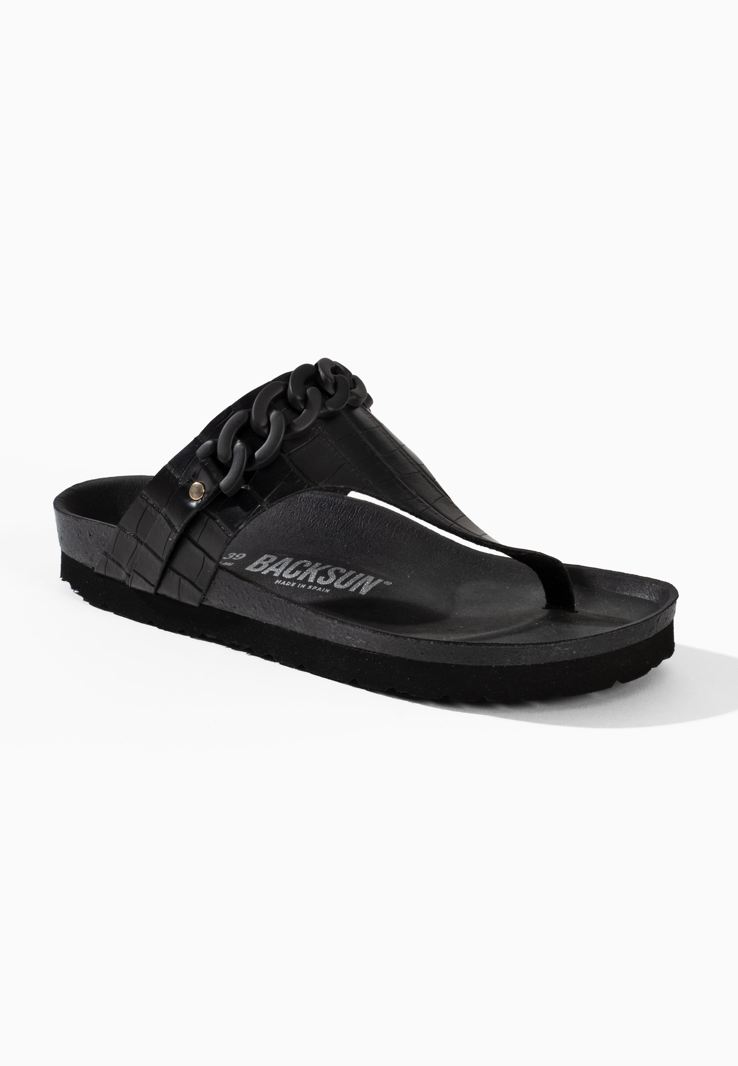 Sandales Carlita à entre-doigts Noir