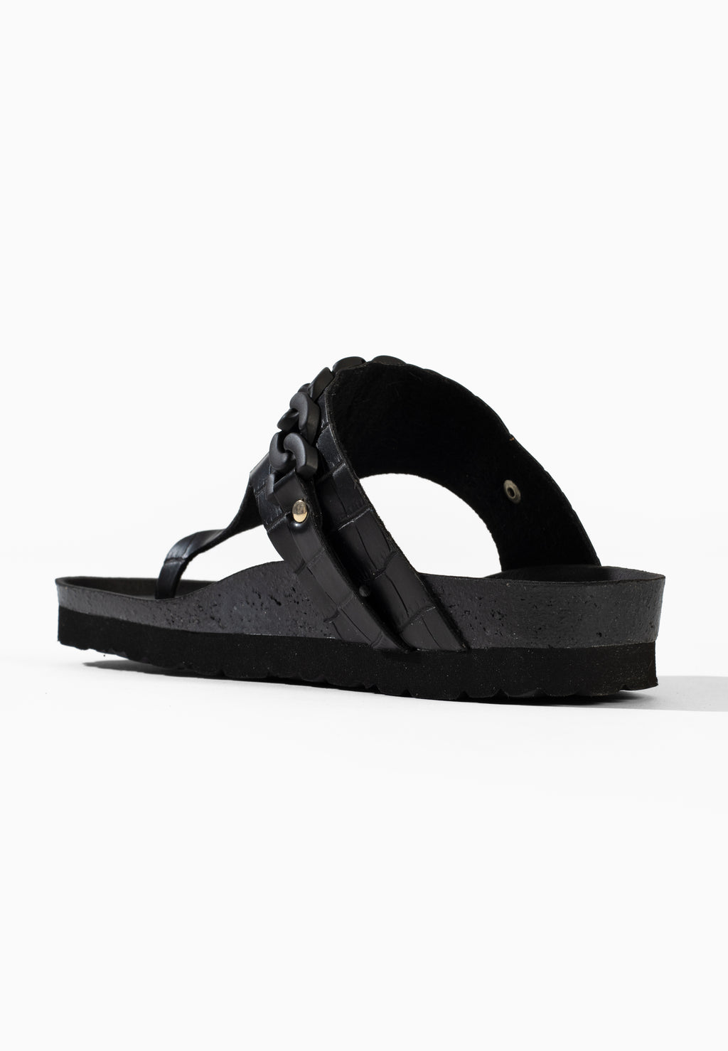 Sandales Carlita à entre-doigts Noir