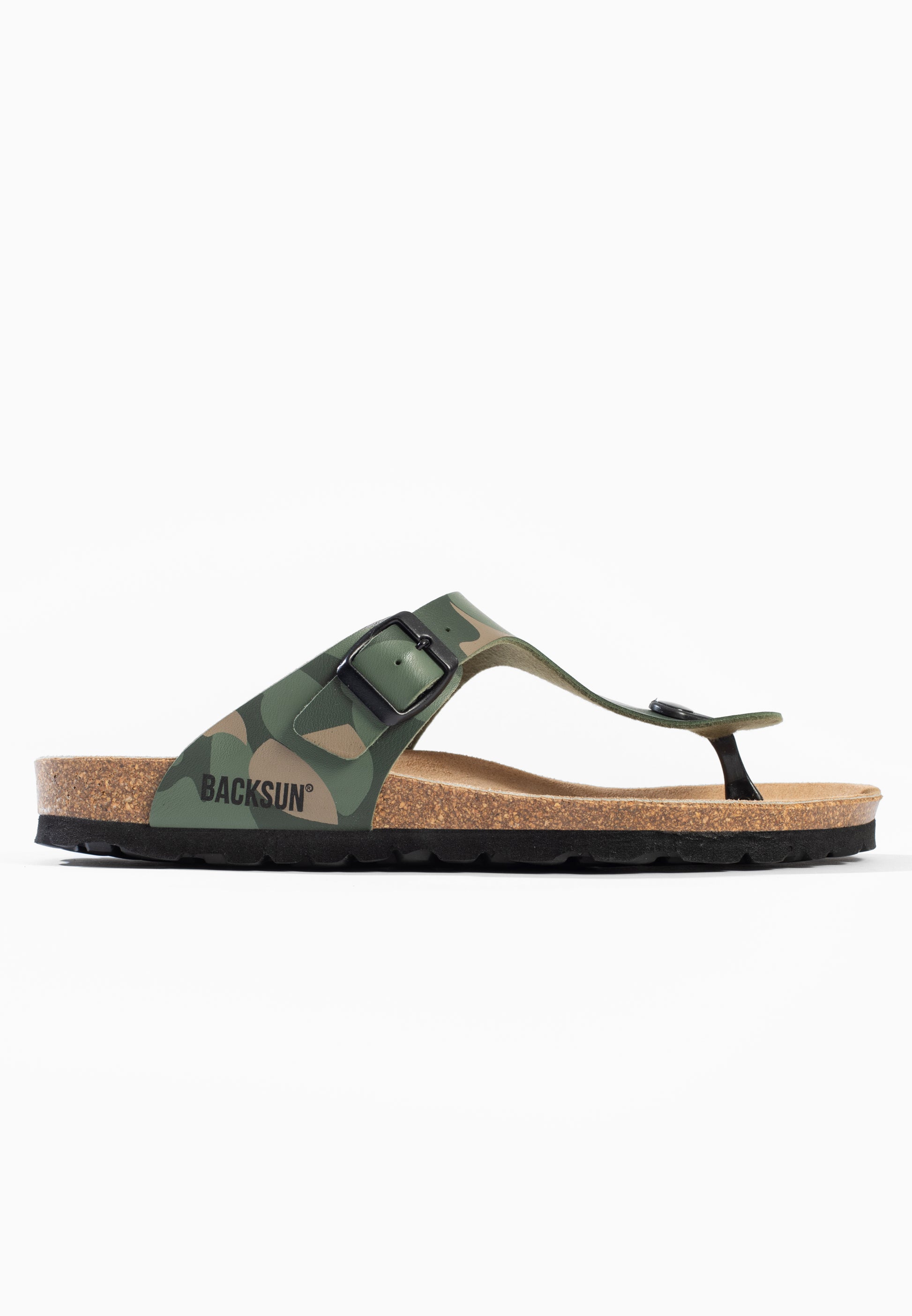 Sandales à Entre-doigts Singapore Kaki camouflage