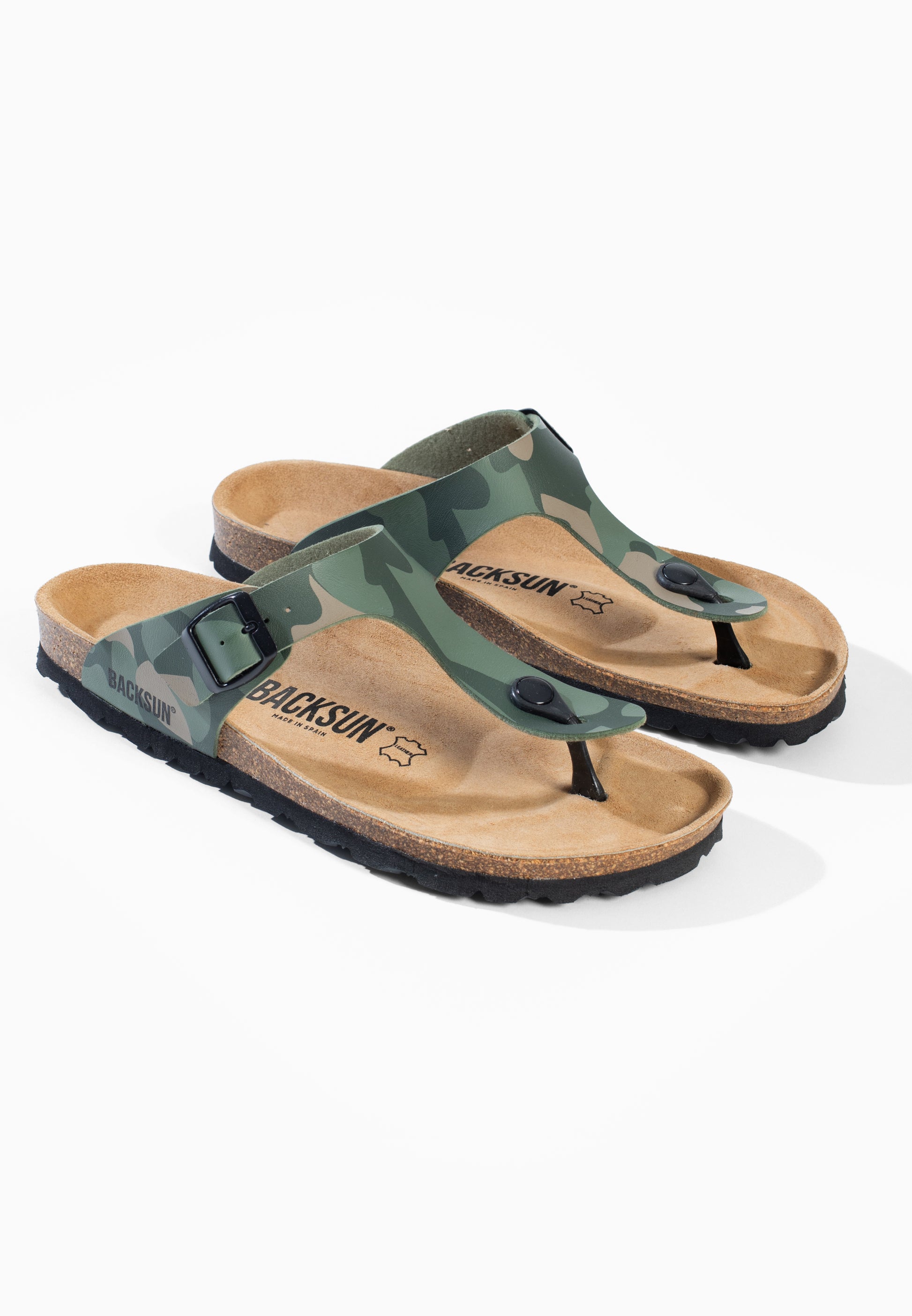 Sandales à Entre-doigts Singapore Kaki camouflage