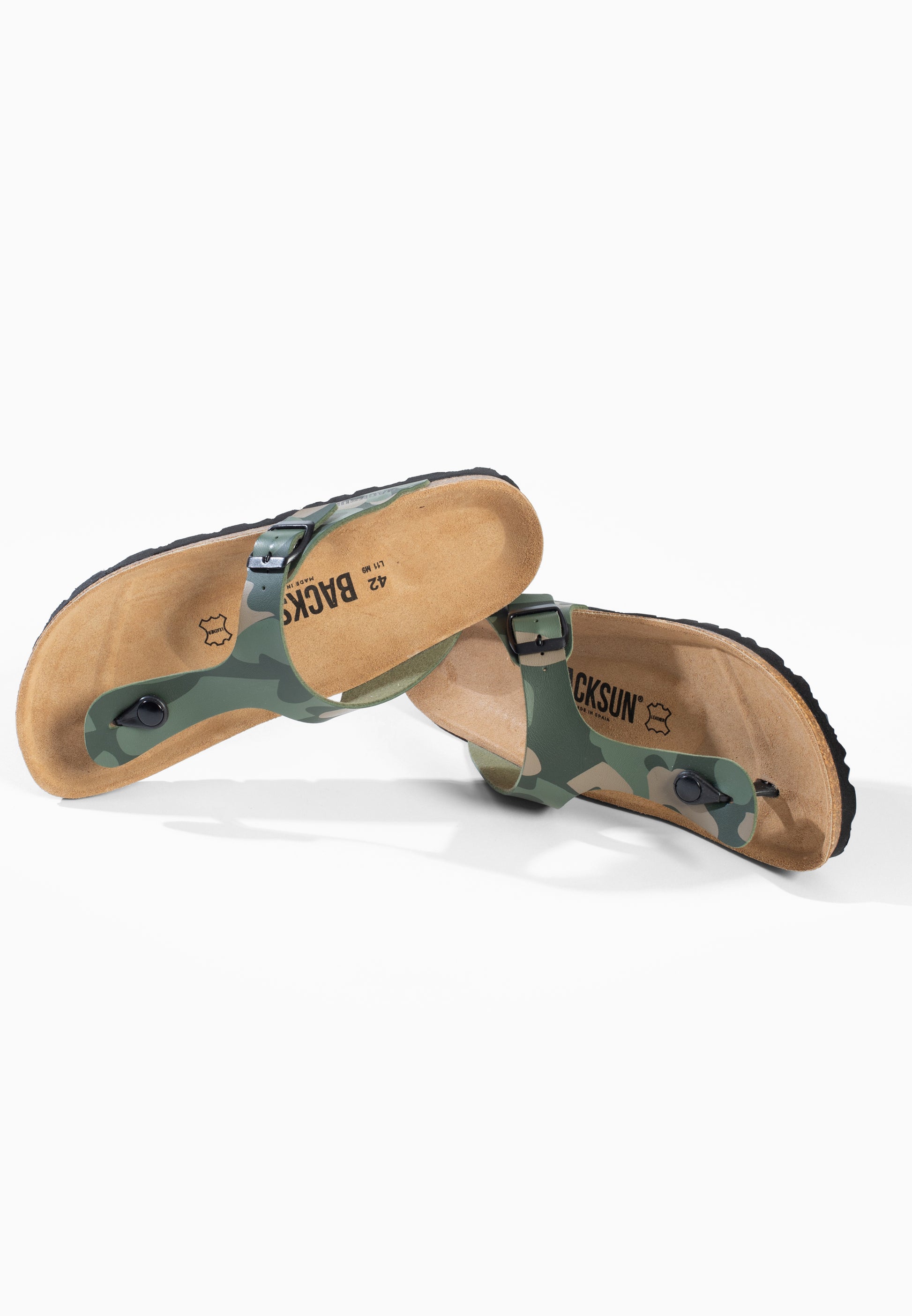 Sandales à Entre-doigts Singapore Kaki camouflage
