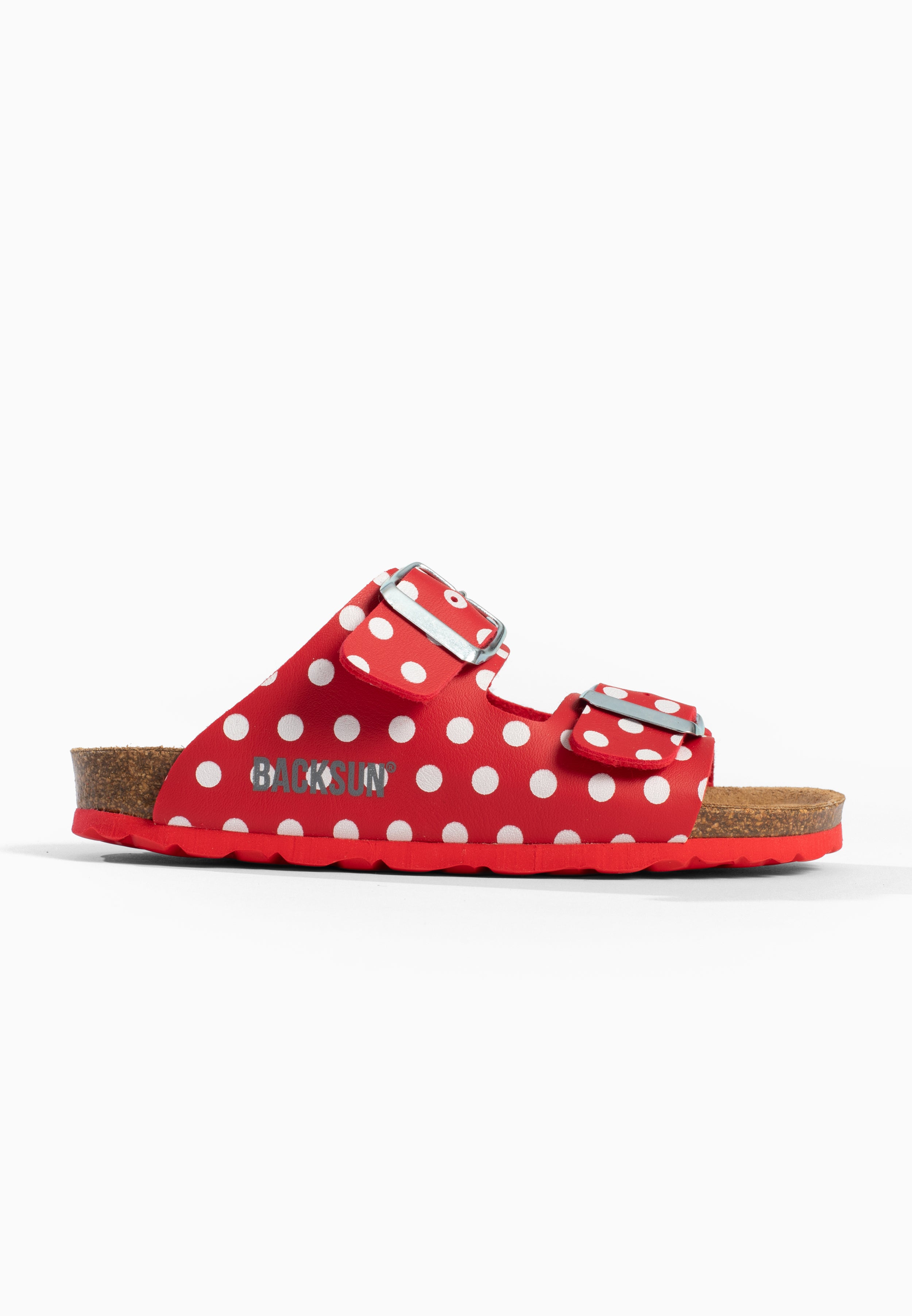 Sandales 2 Brides Bali Rouge et Blanc