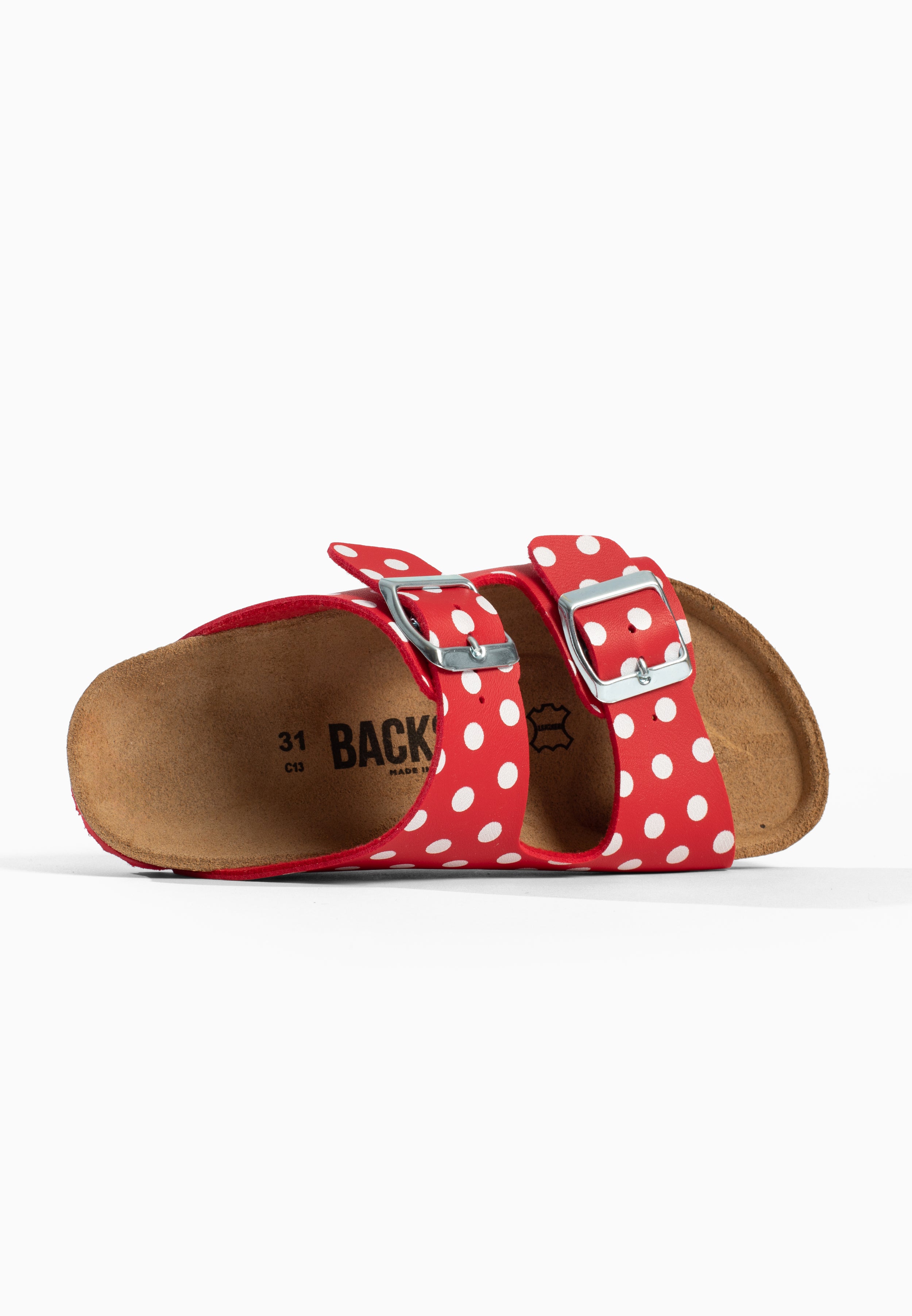 Sandales 2 Brides Bali Rouge et Blanc