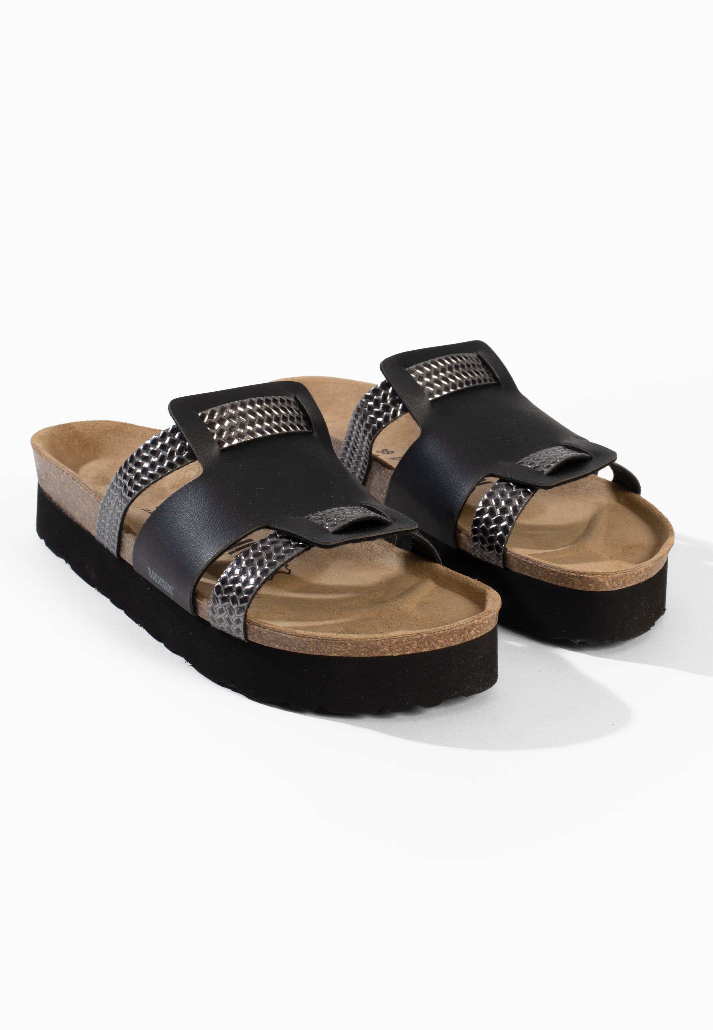 Sandales à Plateforme Lopol Noir et Anthracite