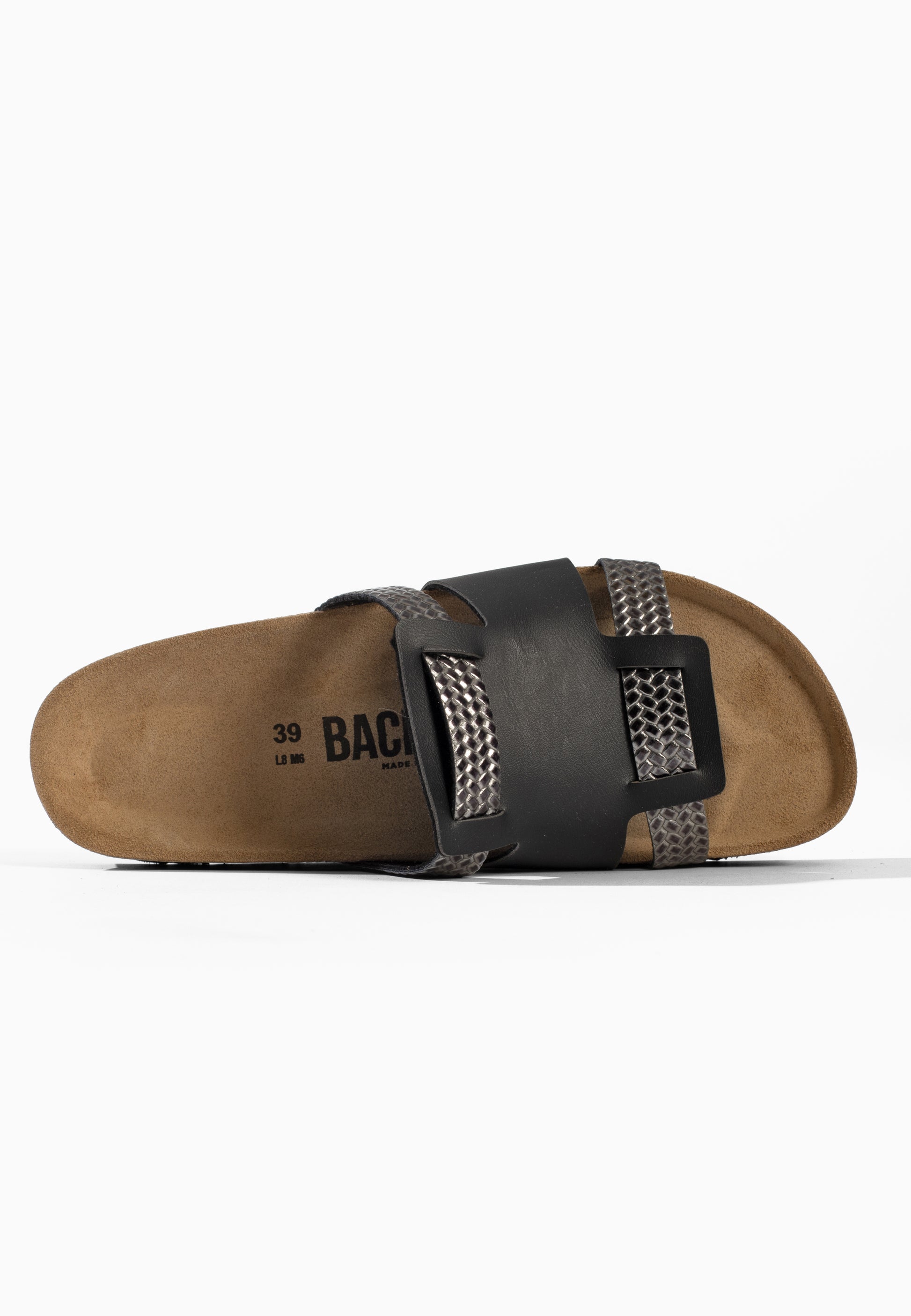 Lopol Black and Anthracite Platform Sandals