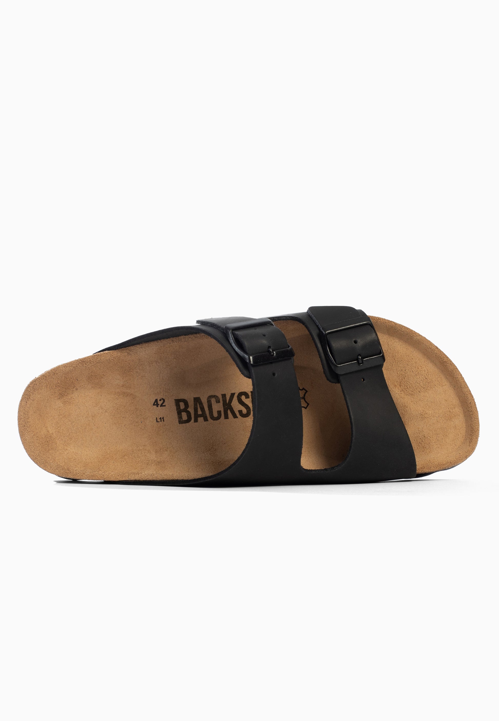 Sandales Bali 2 Brides Noir 100 % Cuir