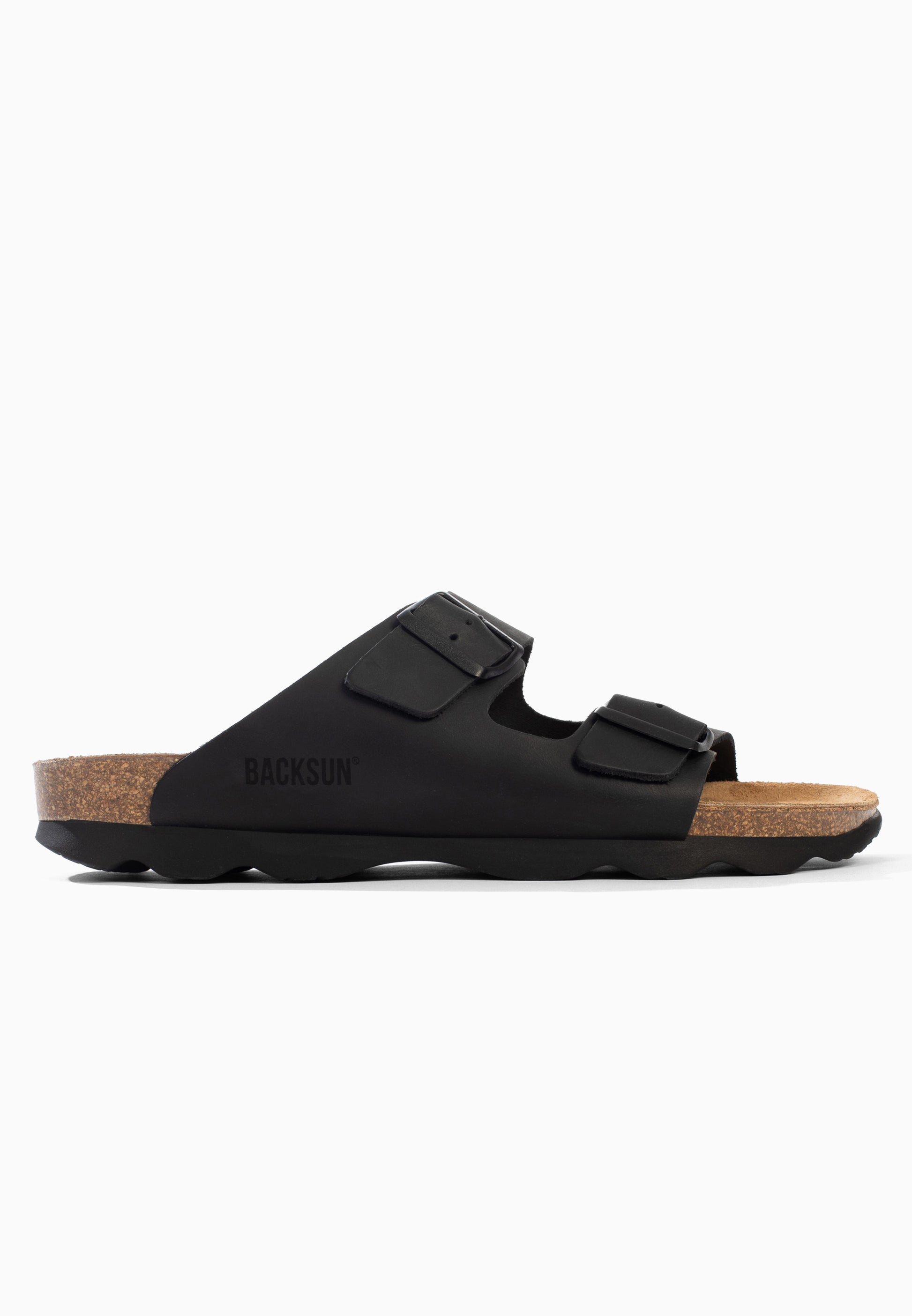 Sandales Bali 2 Brides Noir 100 % Cuir