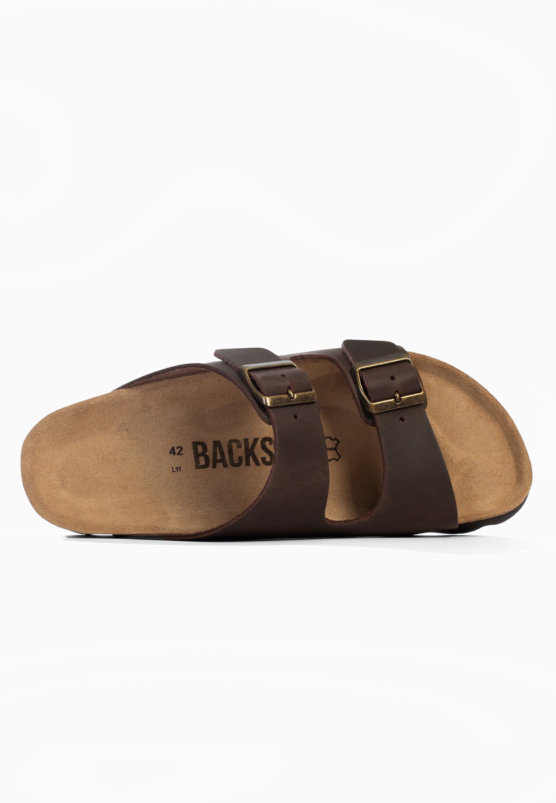 Sandales Bali 2 Brides Marron 100 % Cuir