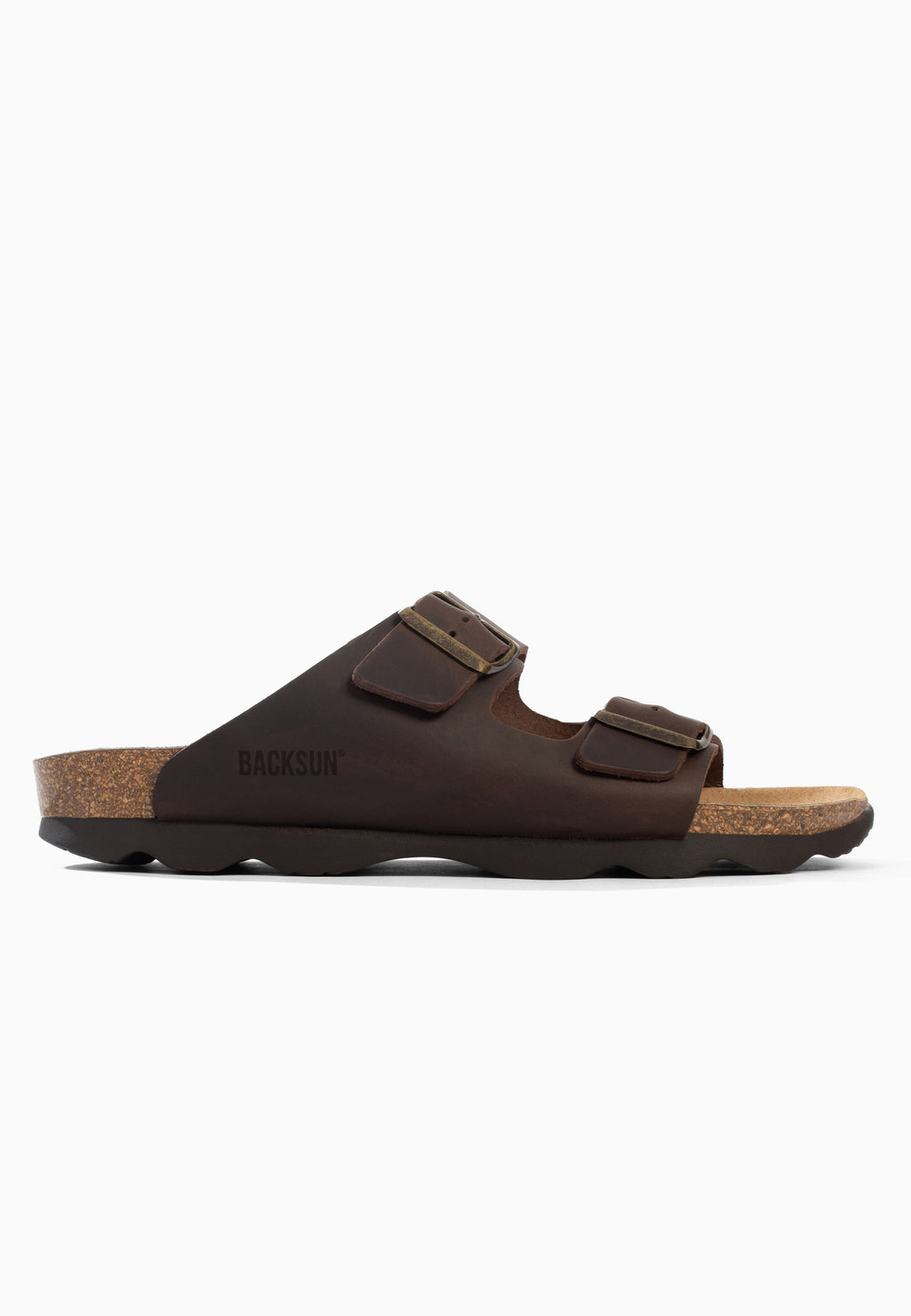 Sandales Bali 2 Brides Marron 100 % Cuir