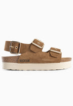 Sandales Balo à plateforme Camel 100 % Cuir