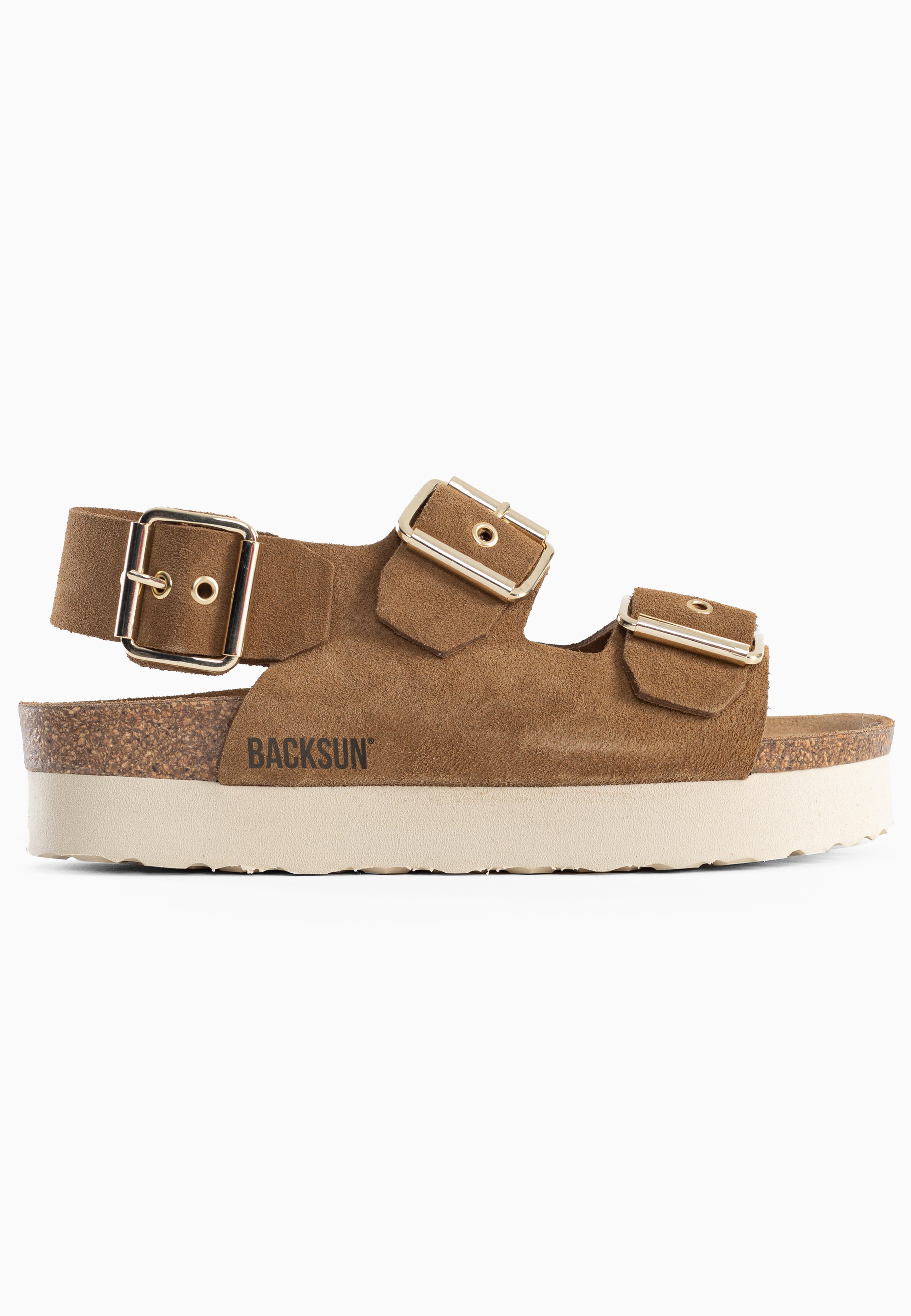 Sandales Balo à plateforme Camel 100 % Cuir