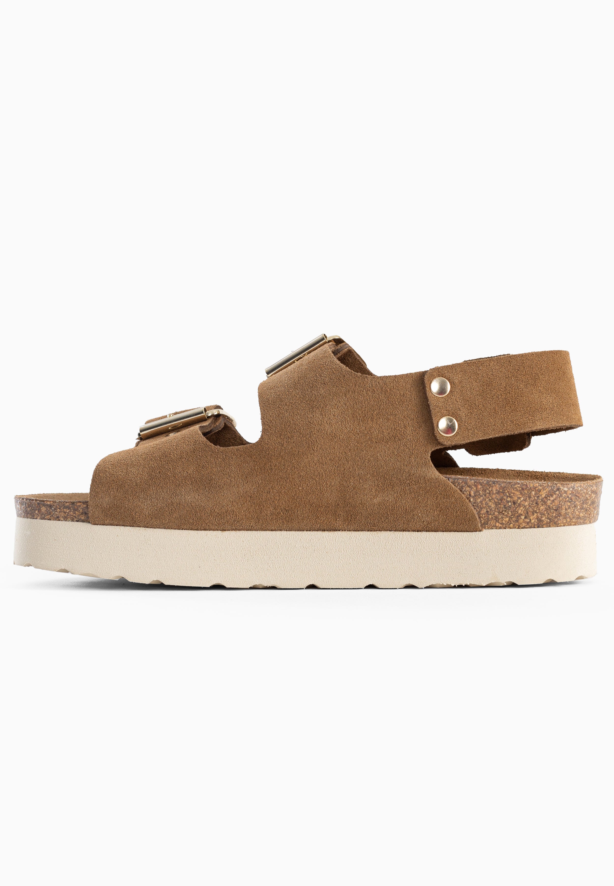 Sandales Balo à plateforme Camel 100 % Cuir