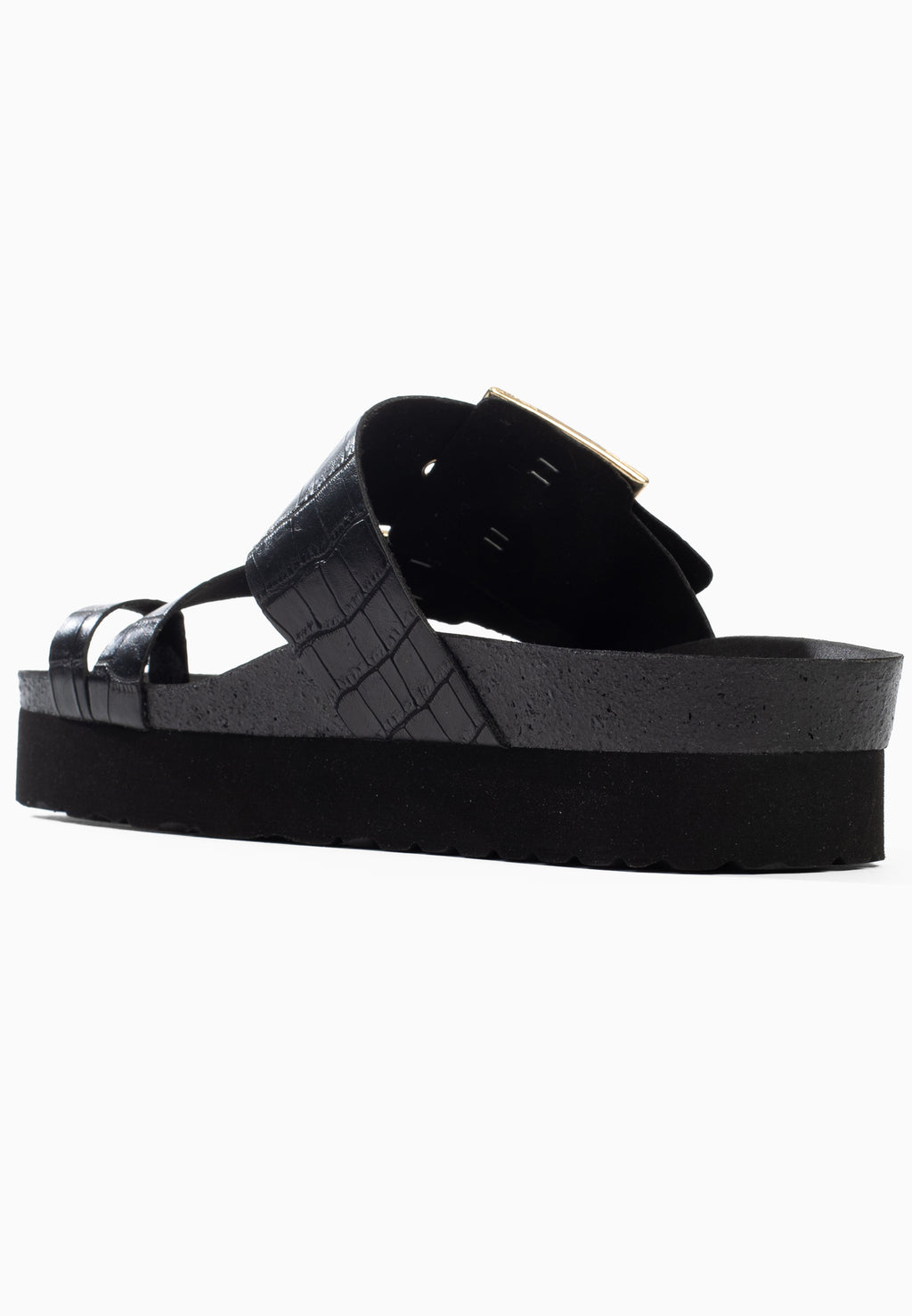 Sandales Cari à plateforme Noir