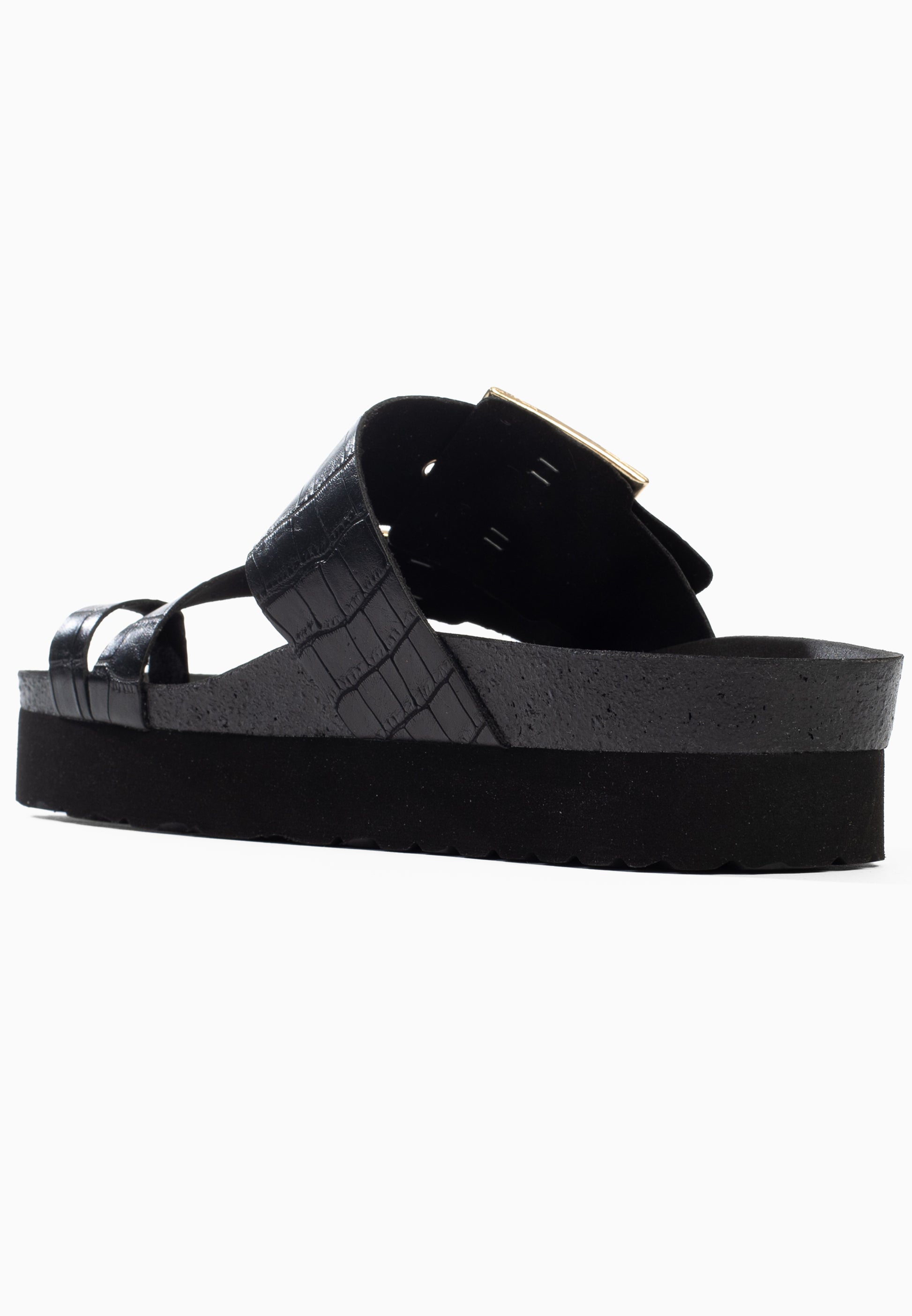 Sandales Cari à plateforme Noir