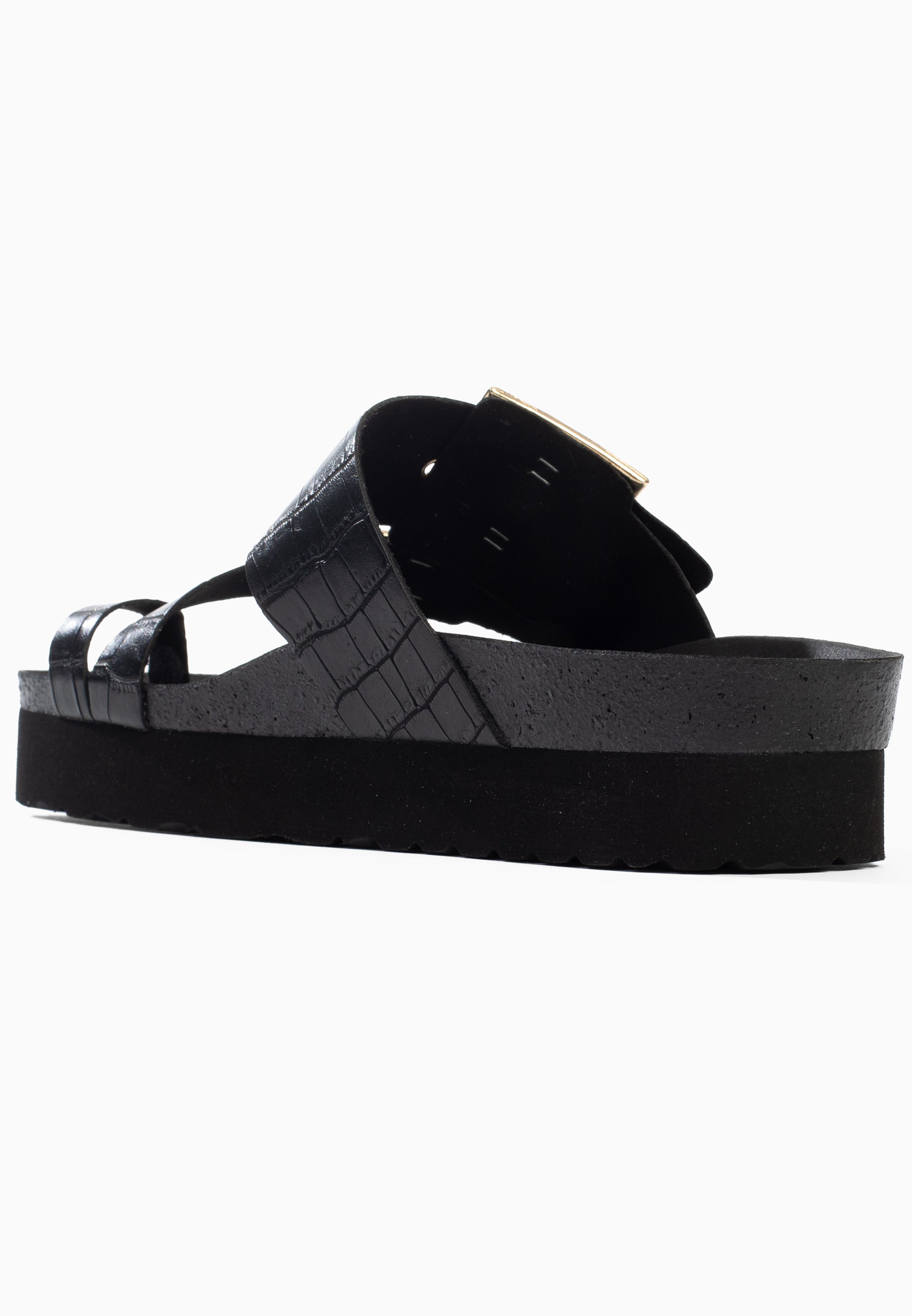 Sandales Cari à plateforme Noir