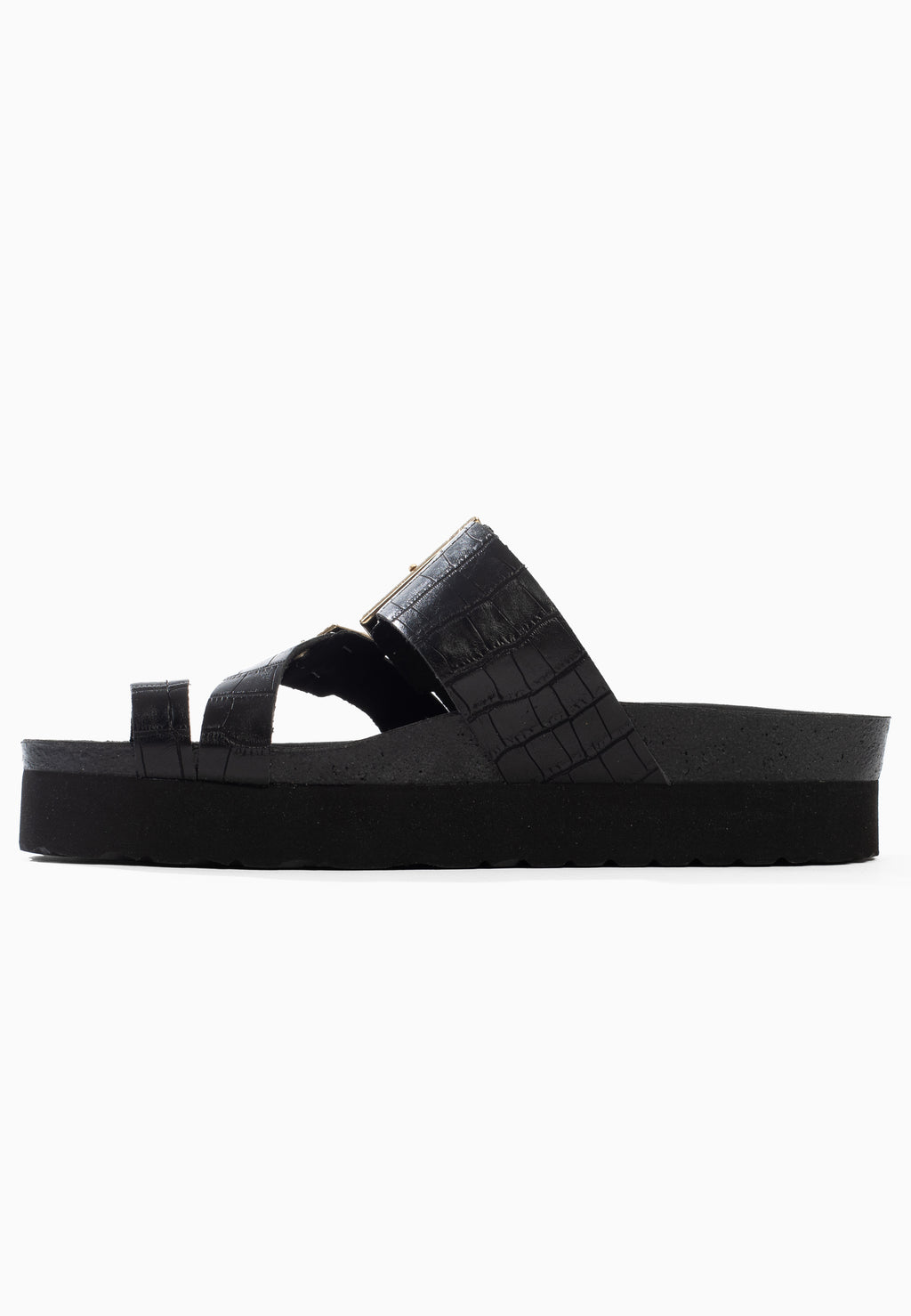 Sandales Cari à plateforme Noir
