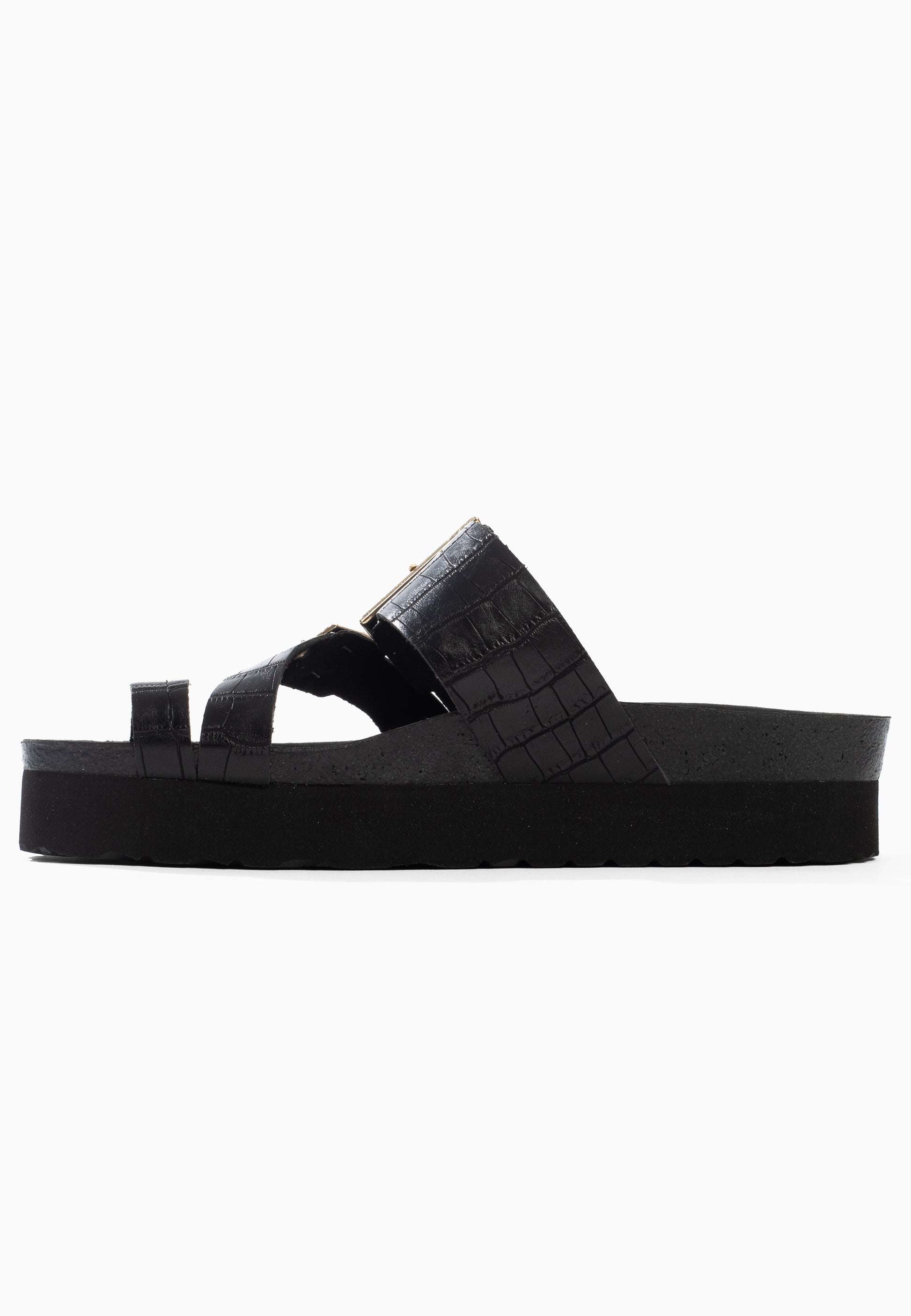 Sandales Cari à plateforme Noir