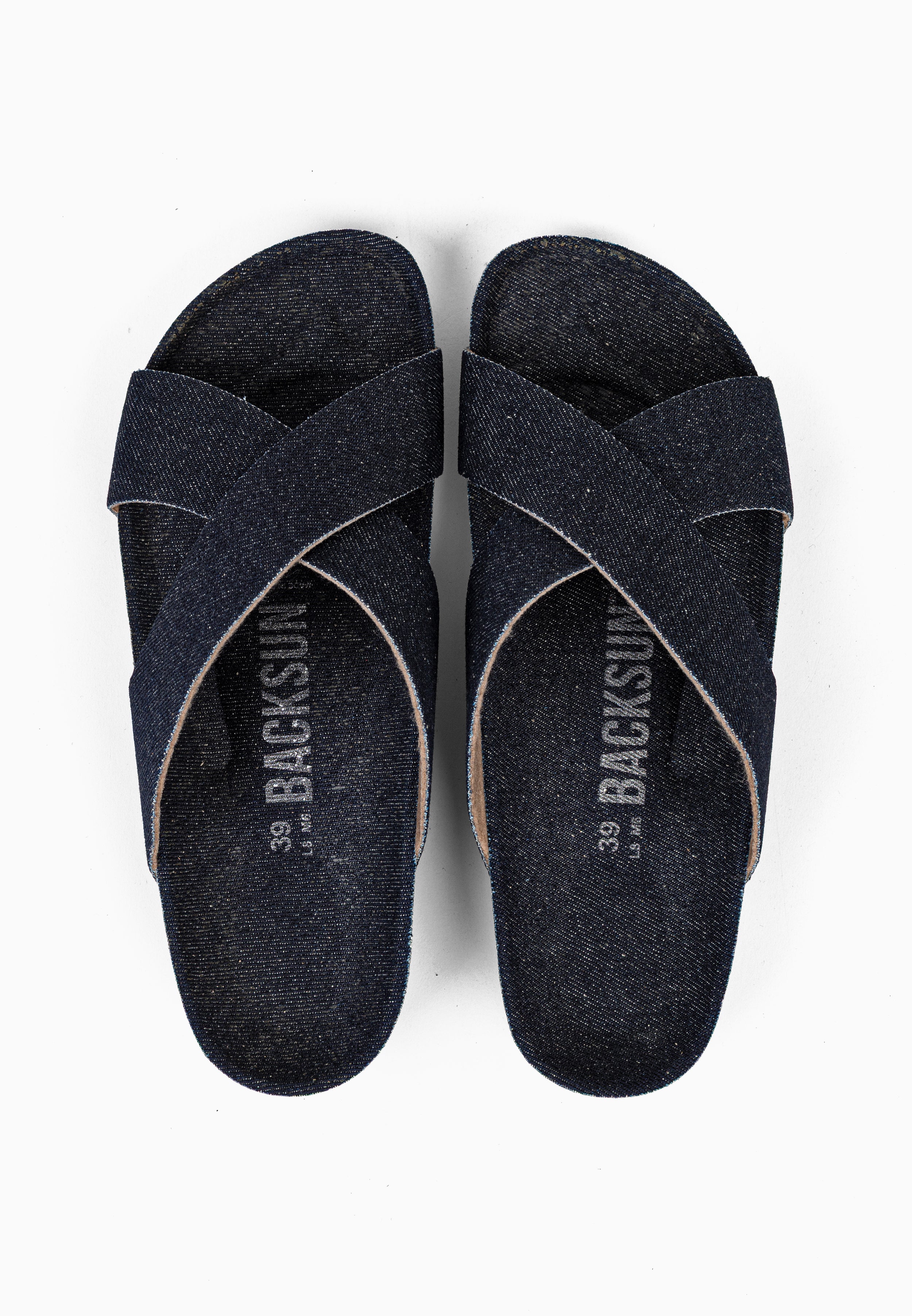Sandales 2 Brides Milano Denim