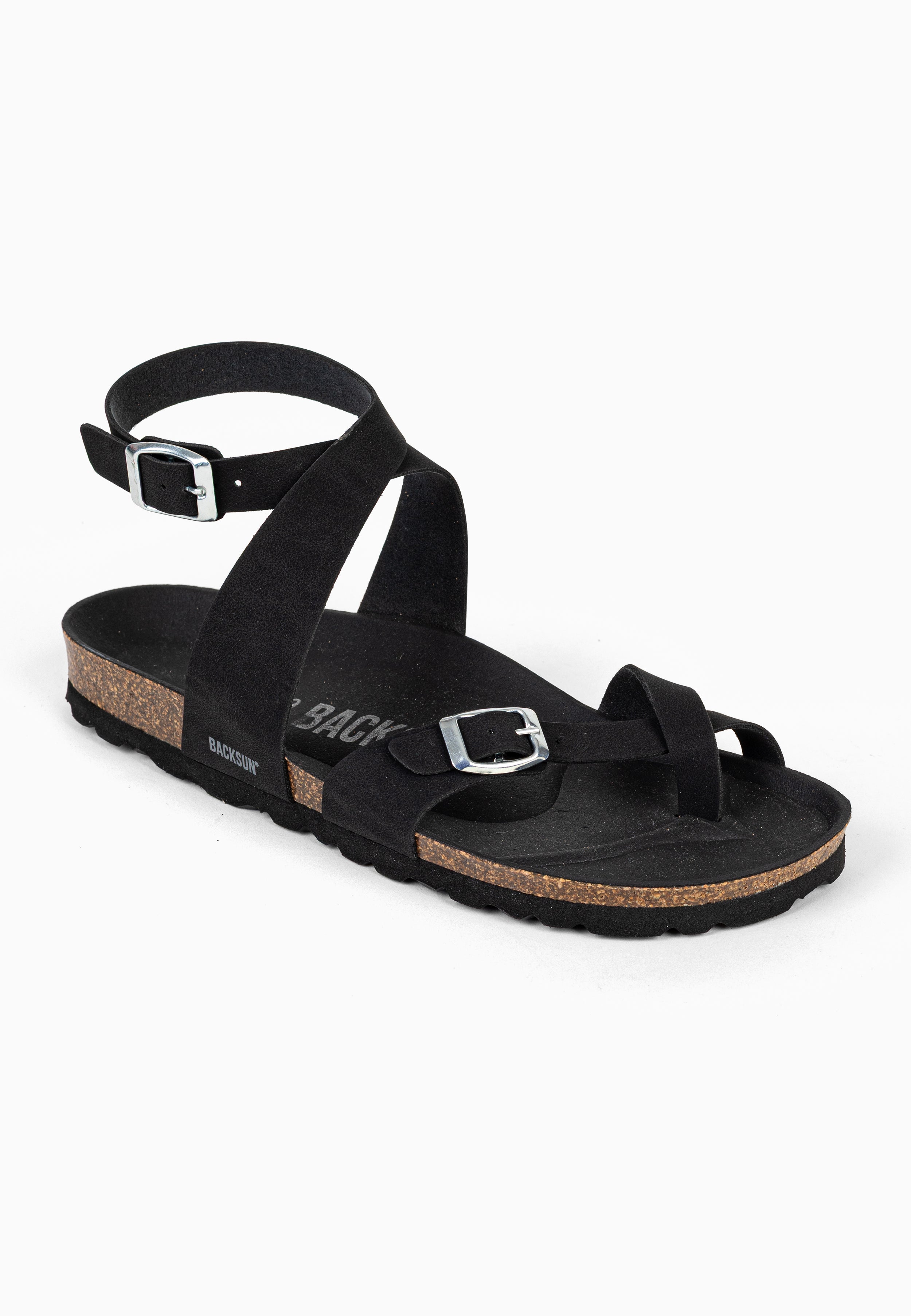 Sandales à Entre-doigts Mala Noir