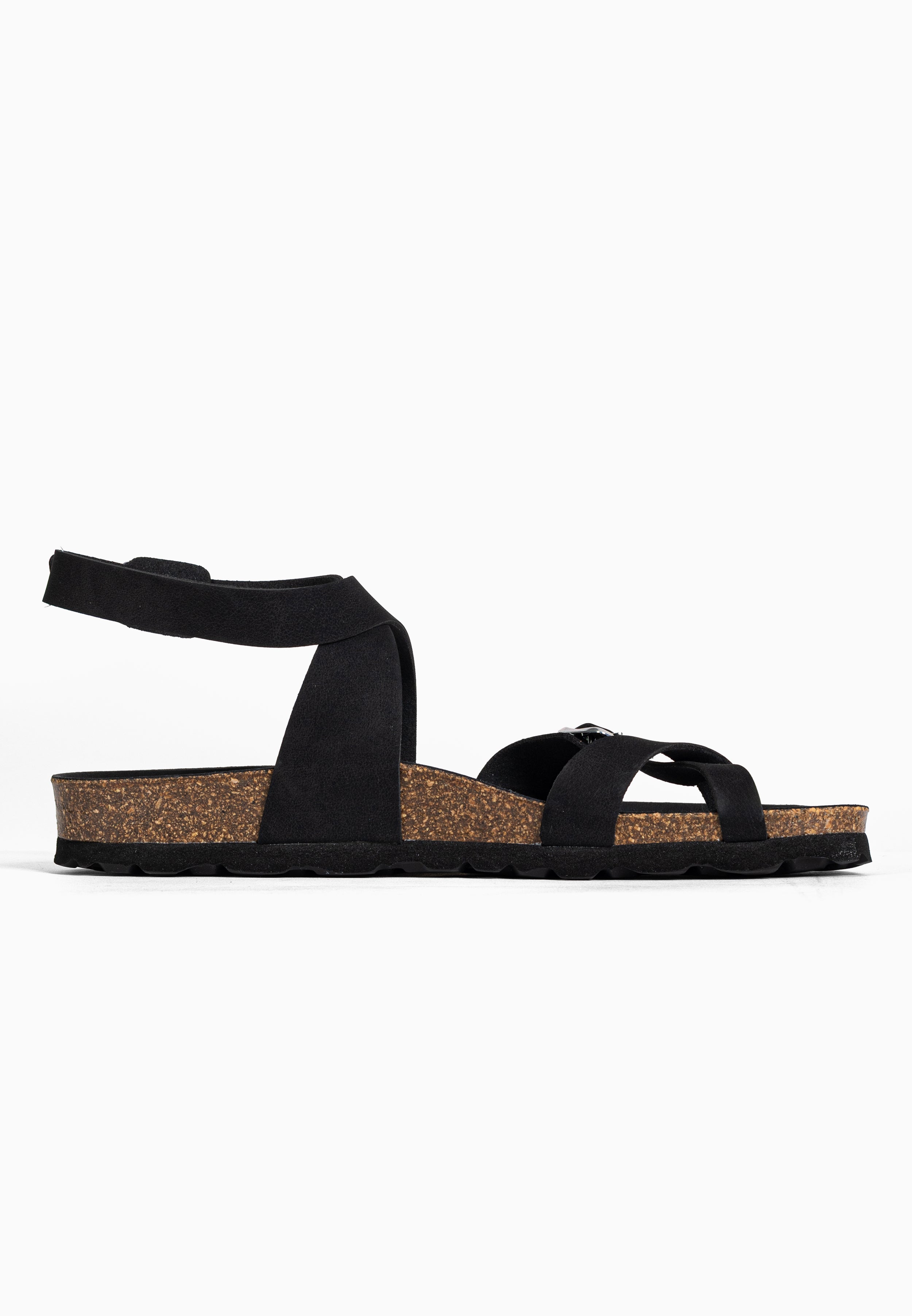 Sandales à Entre-doigts Mala Noir