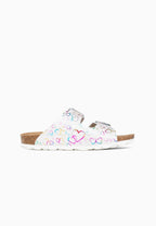 Weiße Sandalen „Bali“ mit 2 Riemen