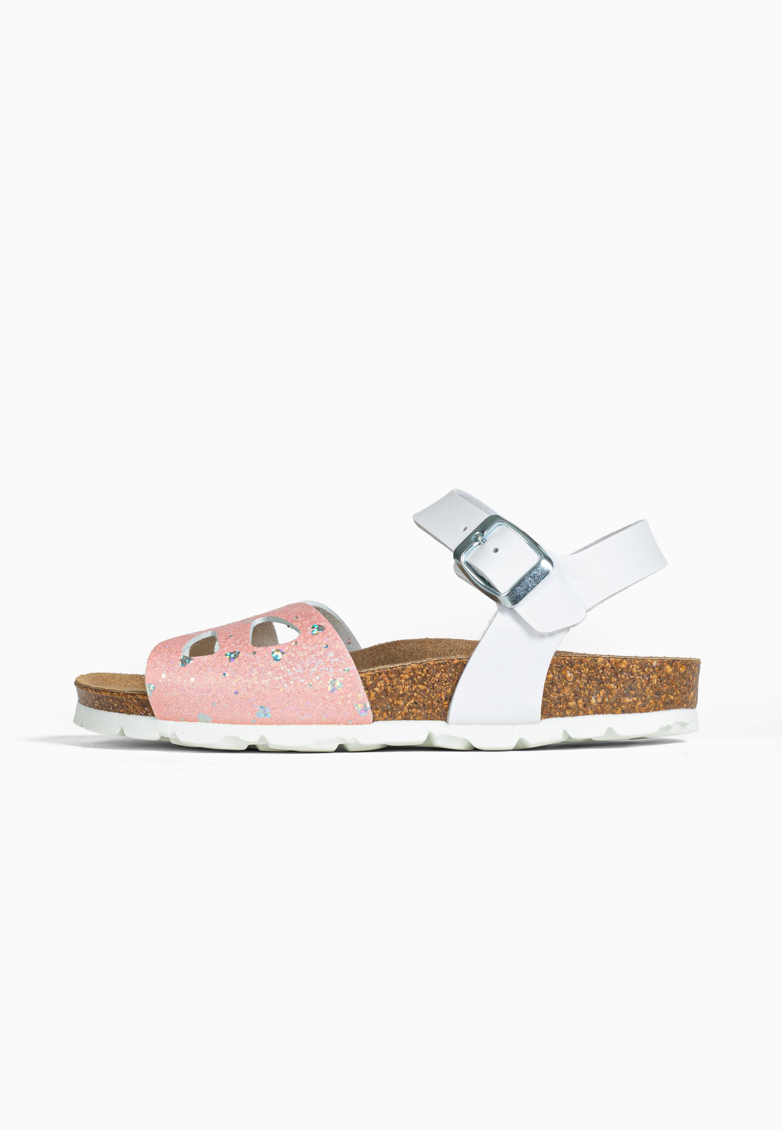 Sandales Multi-Brides Fly Rose et Blanc