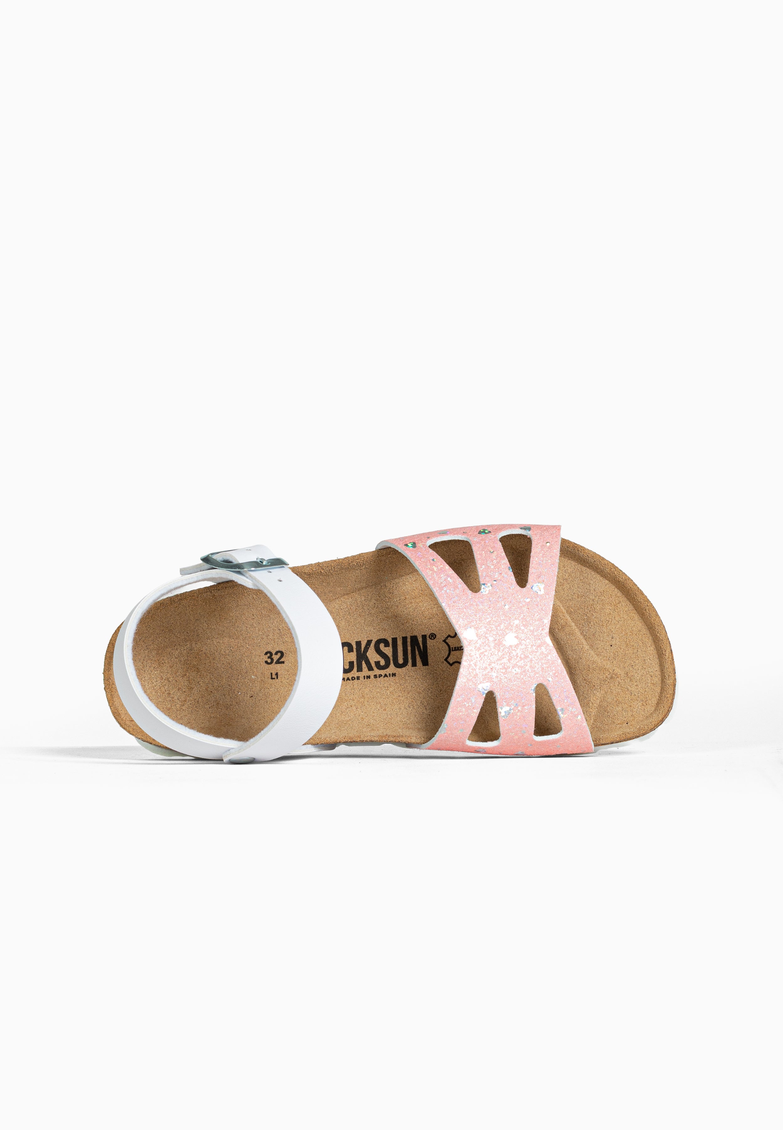 Sandales Multi-Brides Fly Rose et Blanc