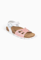 Sandales Multi-Brides Fly Rose et Blanc