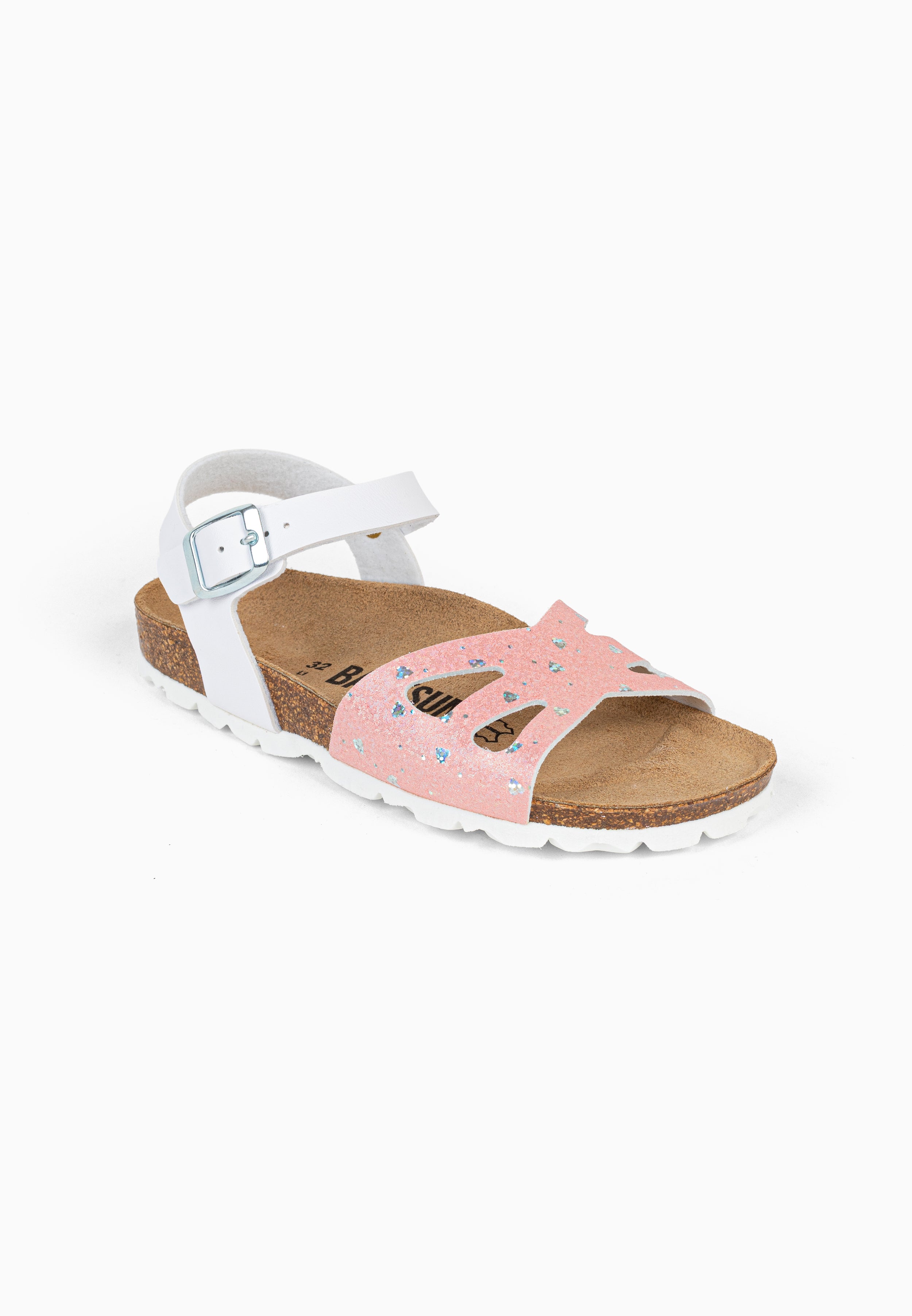 Sandales Multi-Brides Fly Rose et Blanc