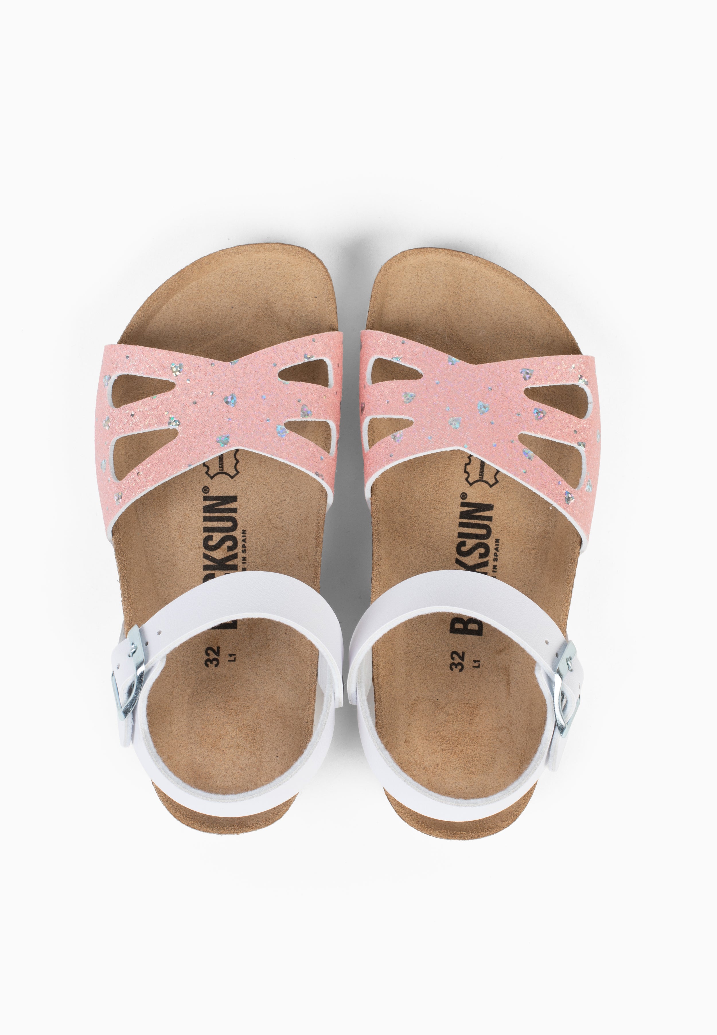 Sandales Multi-Brides Fly Rose et Blanc