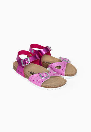 Sandales Multi-Brides Tana Rose Fluo