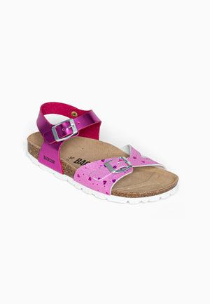 Sandales Multi-Brides Tana Rose Fluo