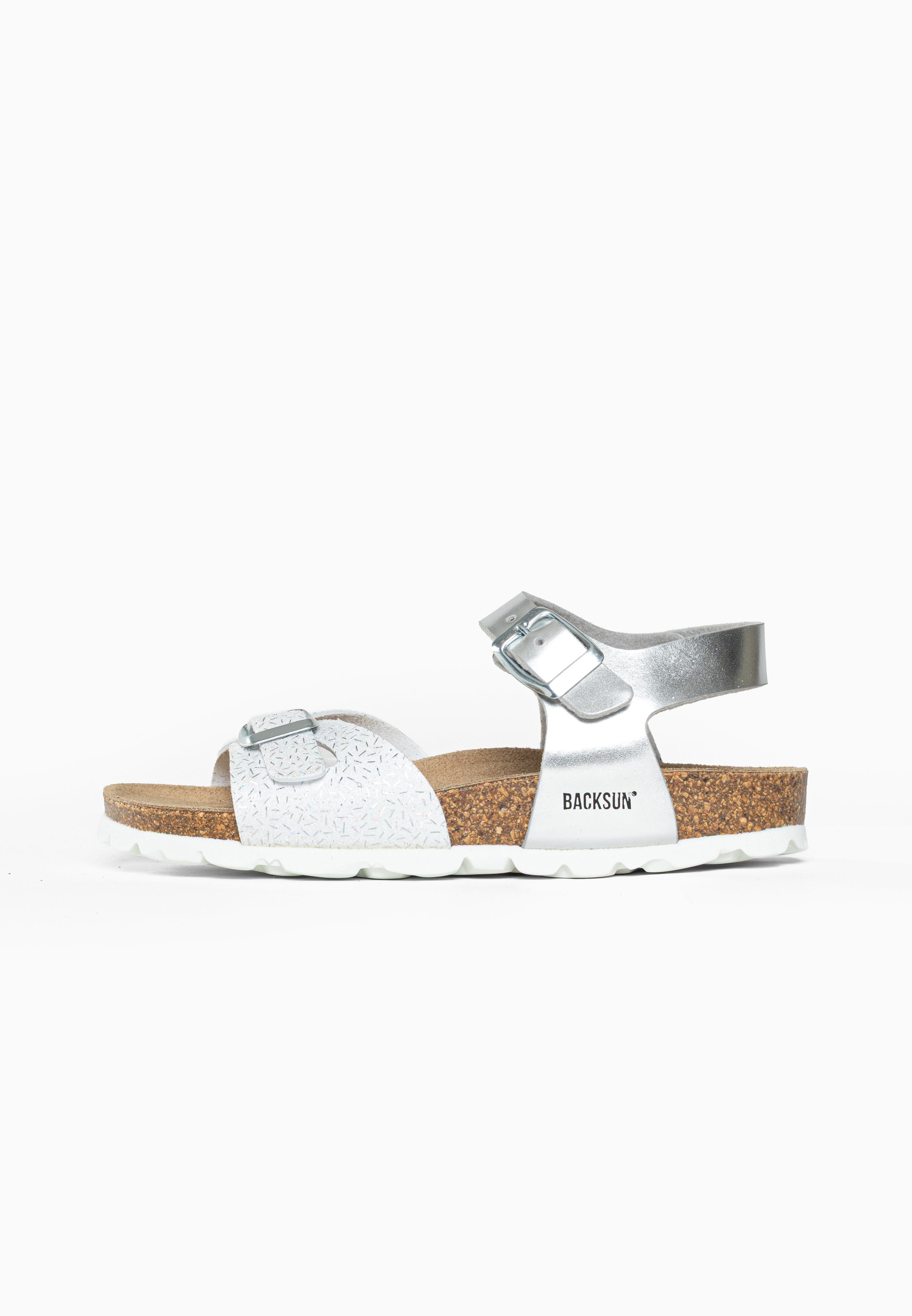 Sandales Multi-Brides Tana Blanc et Argent