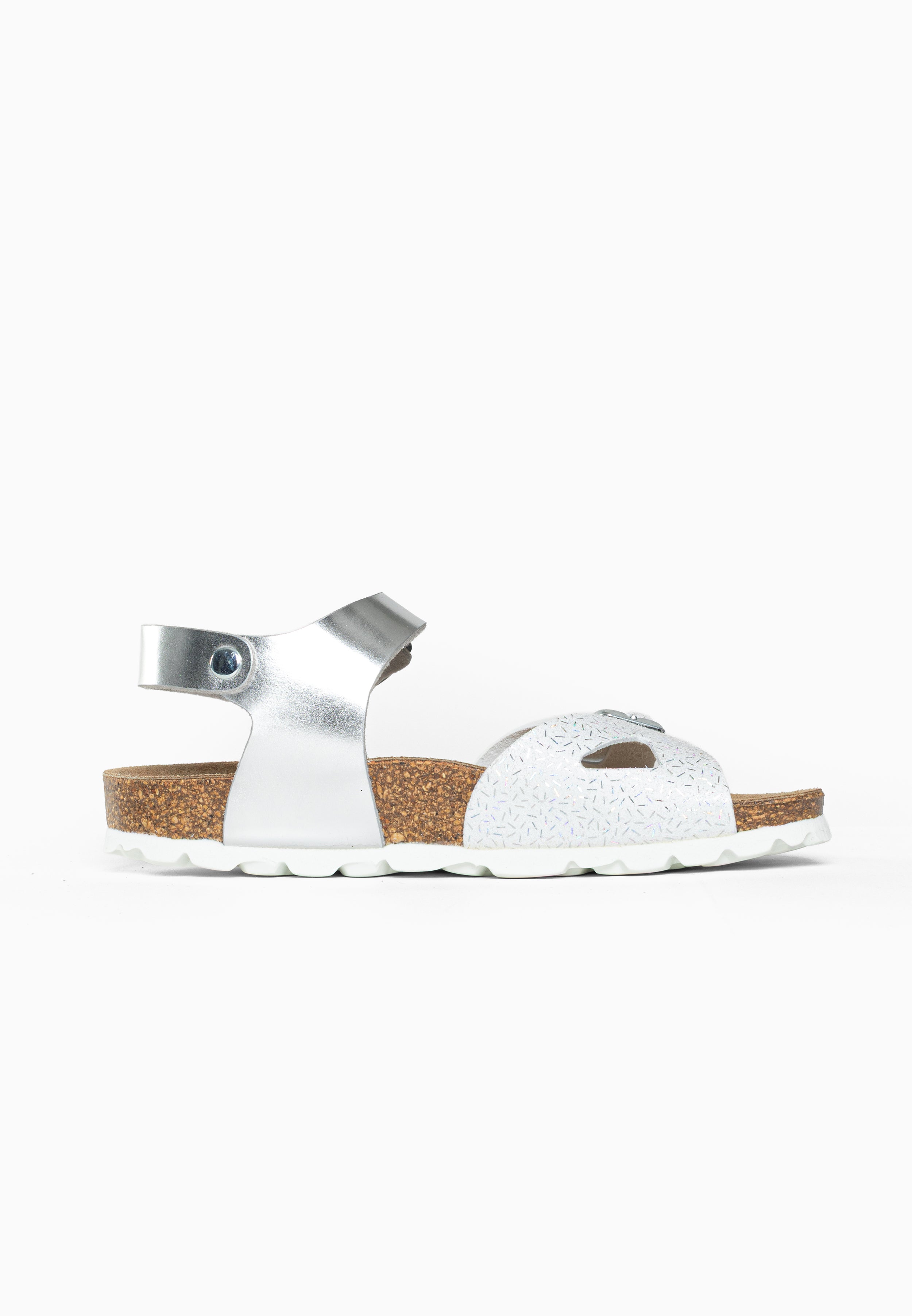 Sandales Multi-Brides Tana Blanc et Argent