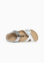 Sandales Multi-Brides Tana Blanc et Argent