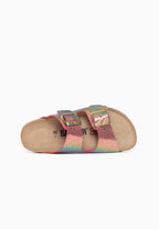 Sandalen „Bali“ mit 2 Riemen in Rosa