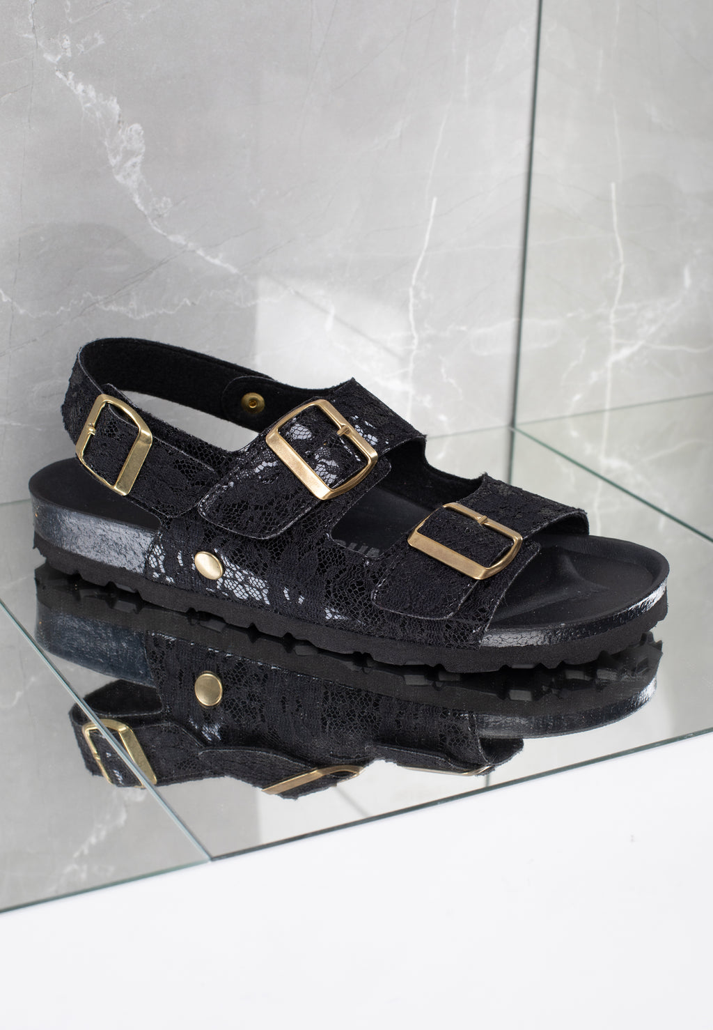 Sandales Multi-Brides Milan Noir
