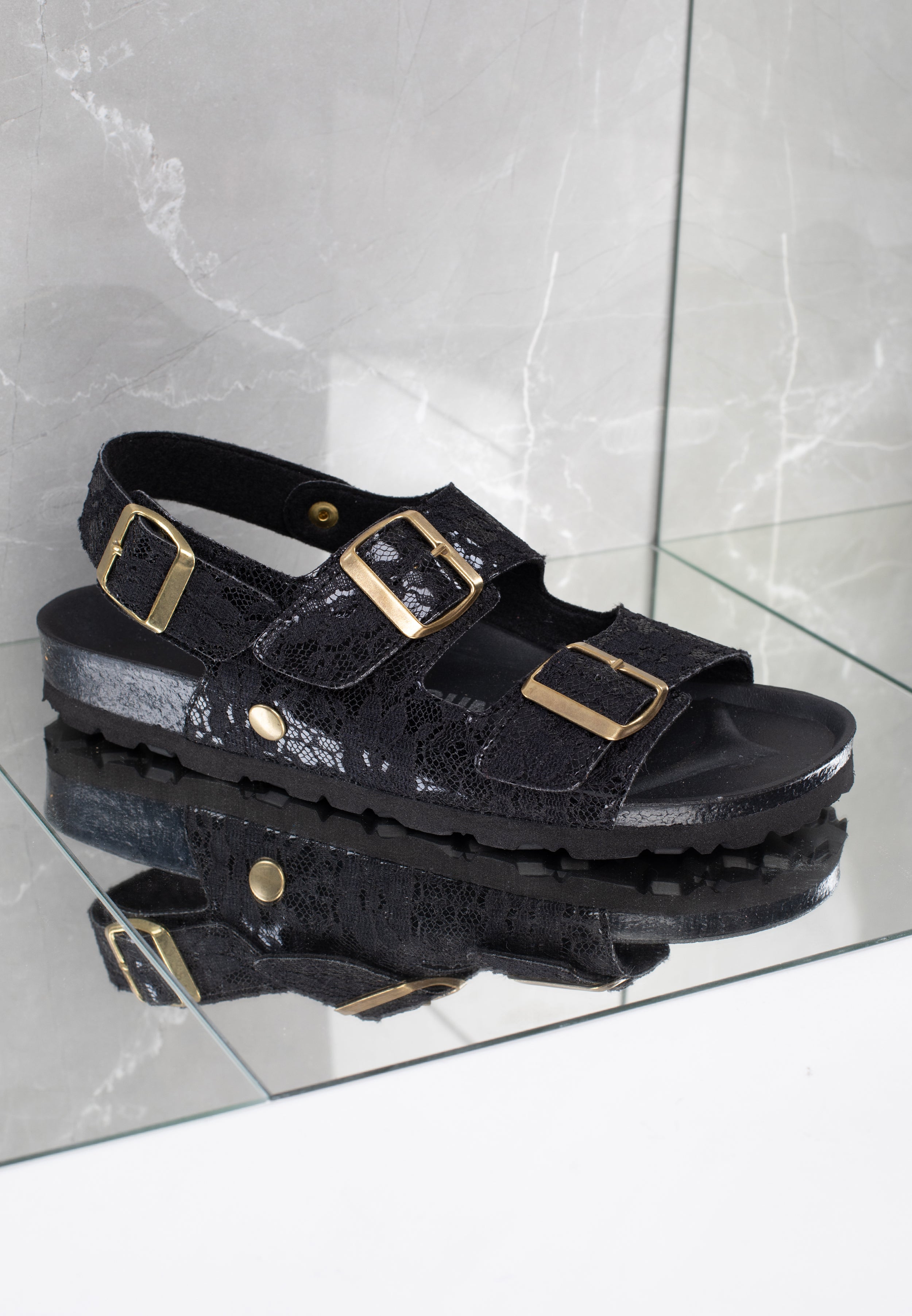 Sandales Multi-Brides Milan Noir